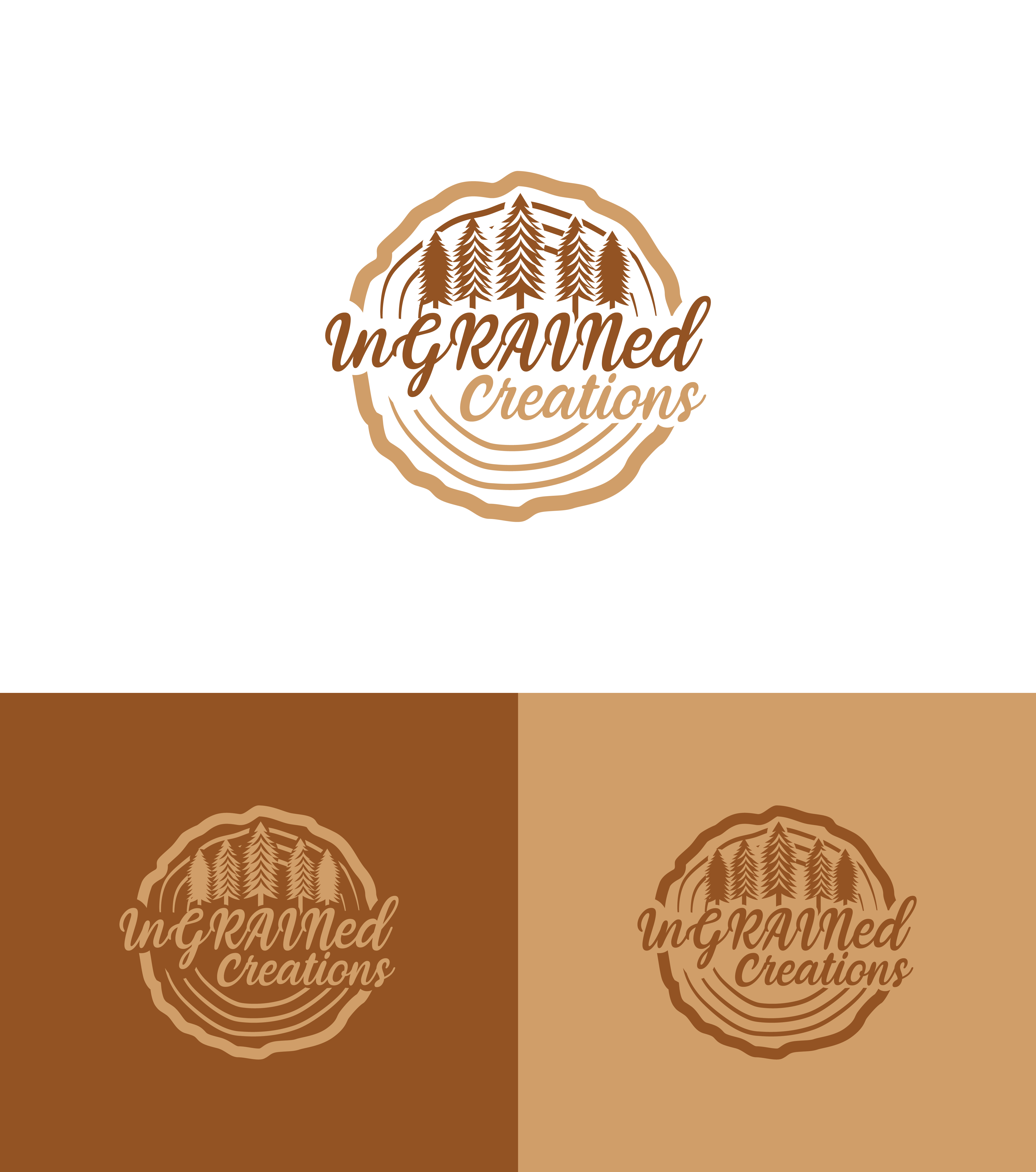 Logo Design by Maxo-Biz for InGRAINed Creations, LLC. | Design #35181821