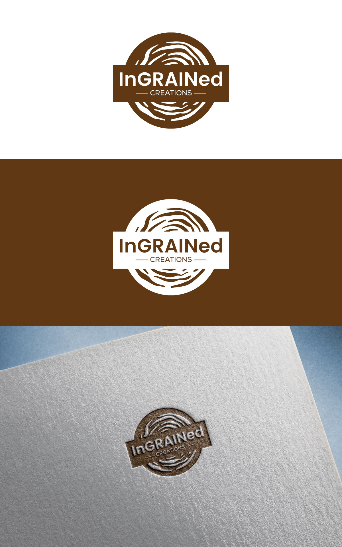 Logo Design by flora.c design for InGRAINed Creations, LLC. | Design #35186091