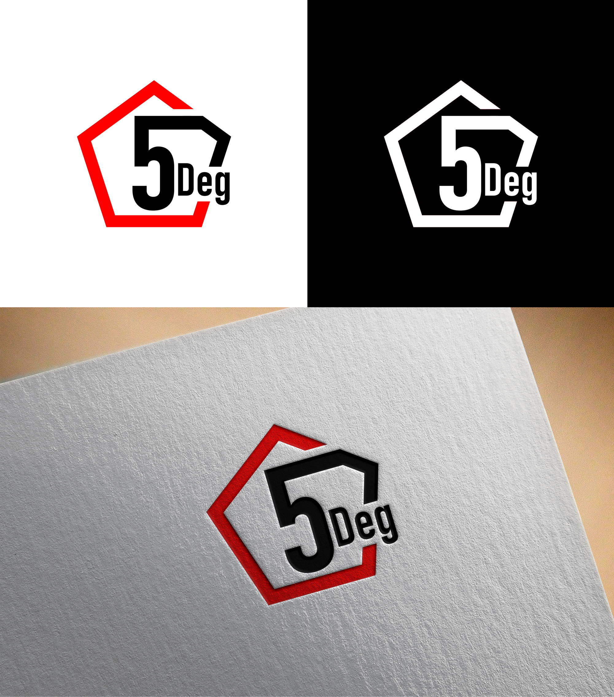 Logo Design by RA-bica for 5DEG | Design #35180392