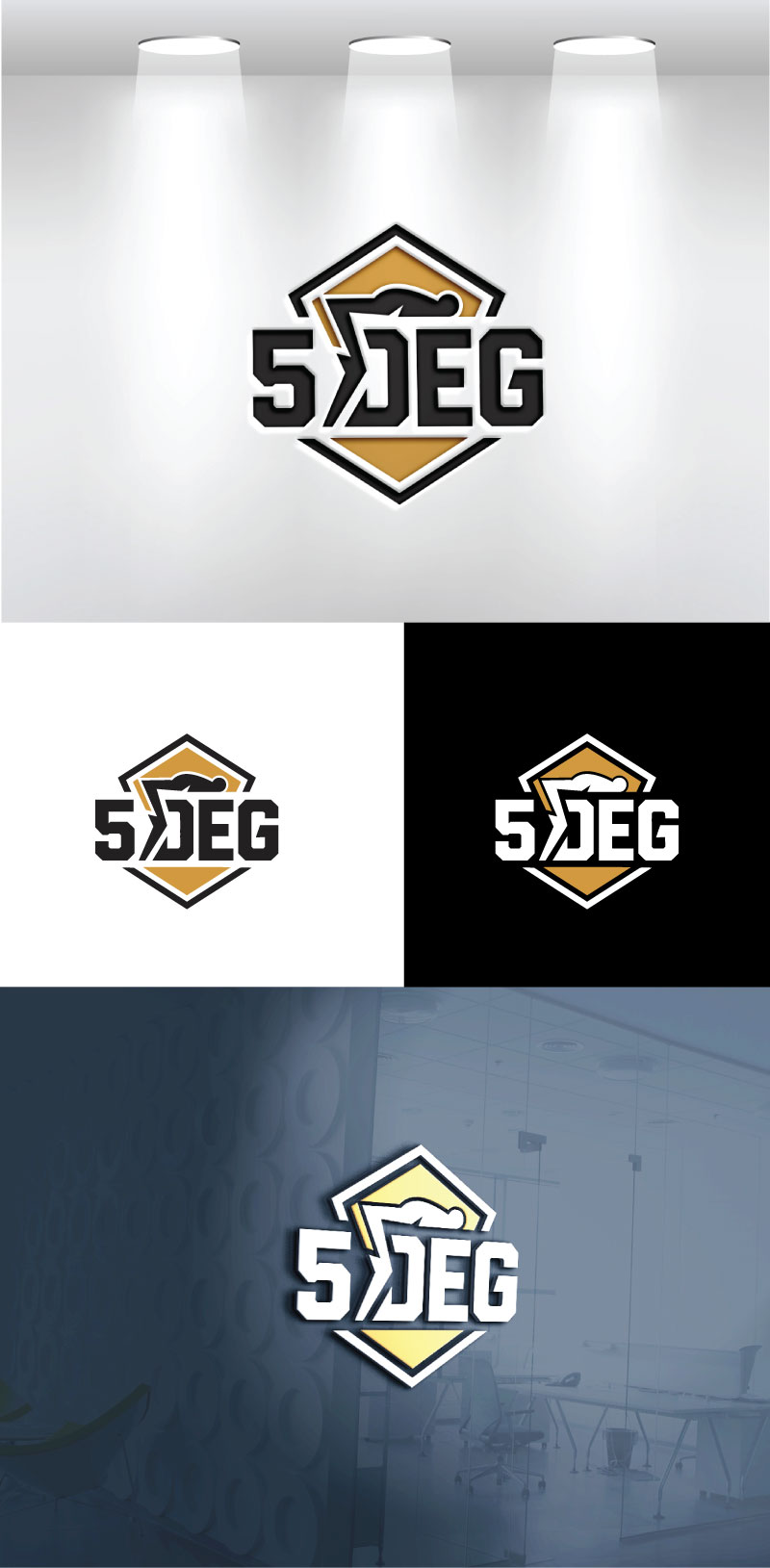 Logo Design by VectorForge for 5DEG | Design #35189353