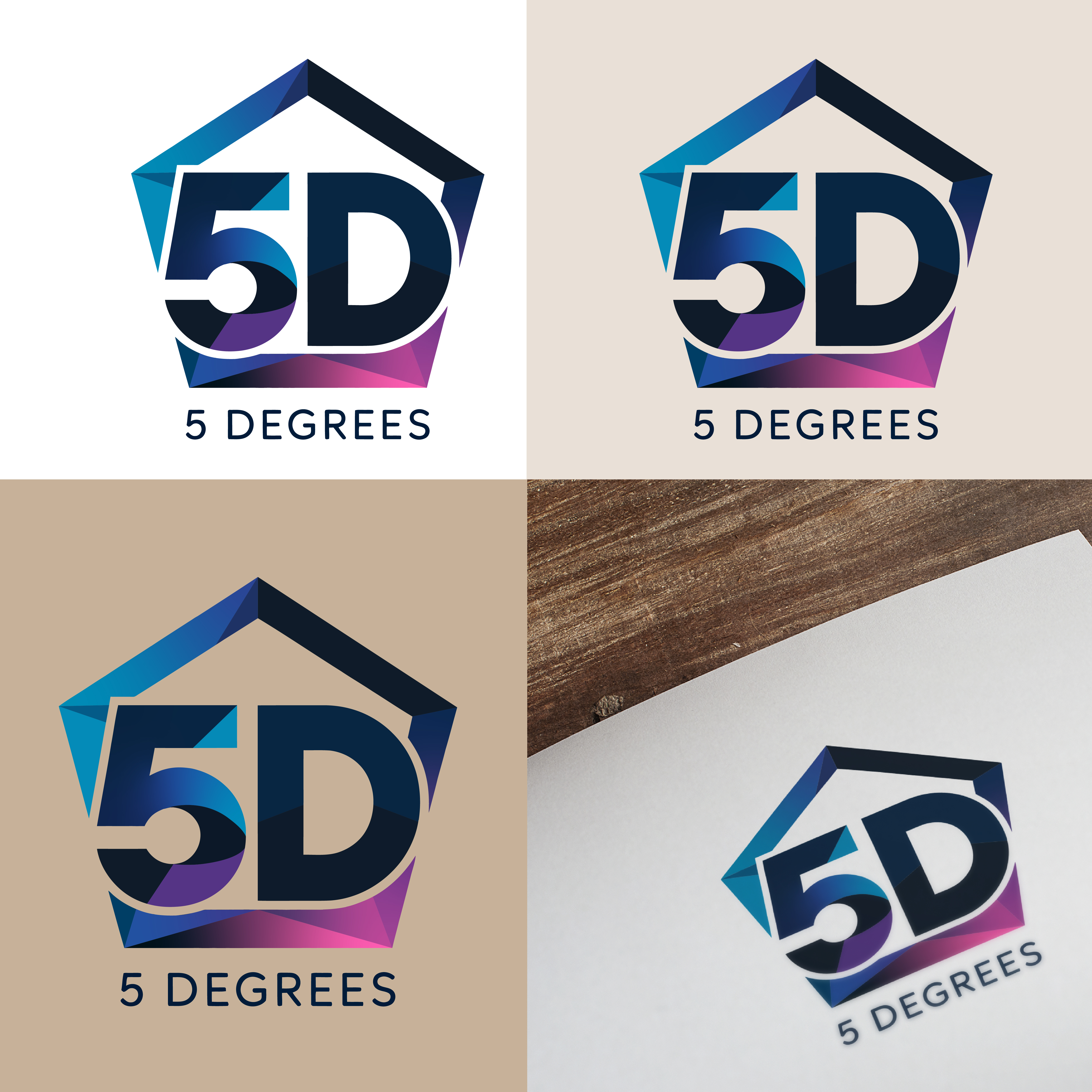 Logo Design by grafixbro for 5DEG | Design #35218004