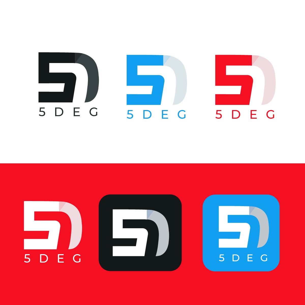 Logo Design by CreativeFeather for 5DEG | Design #35195691