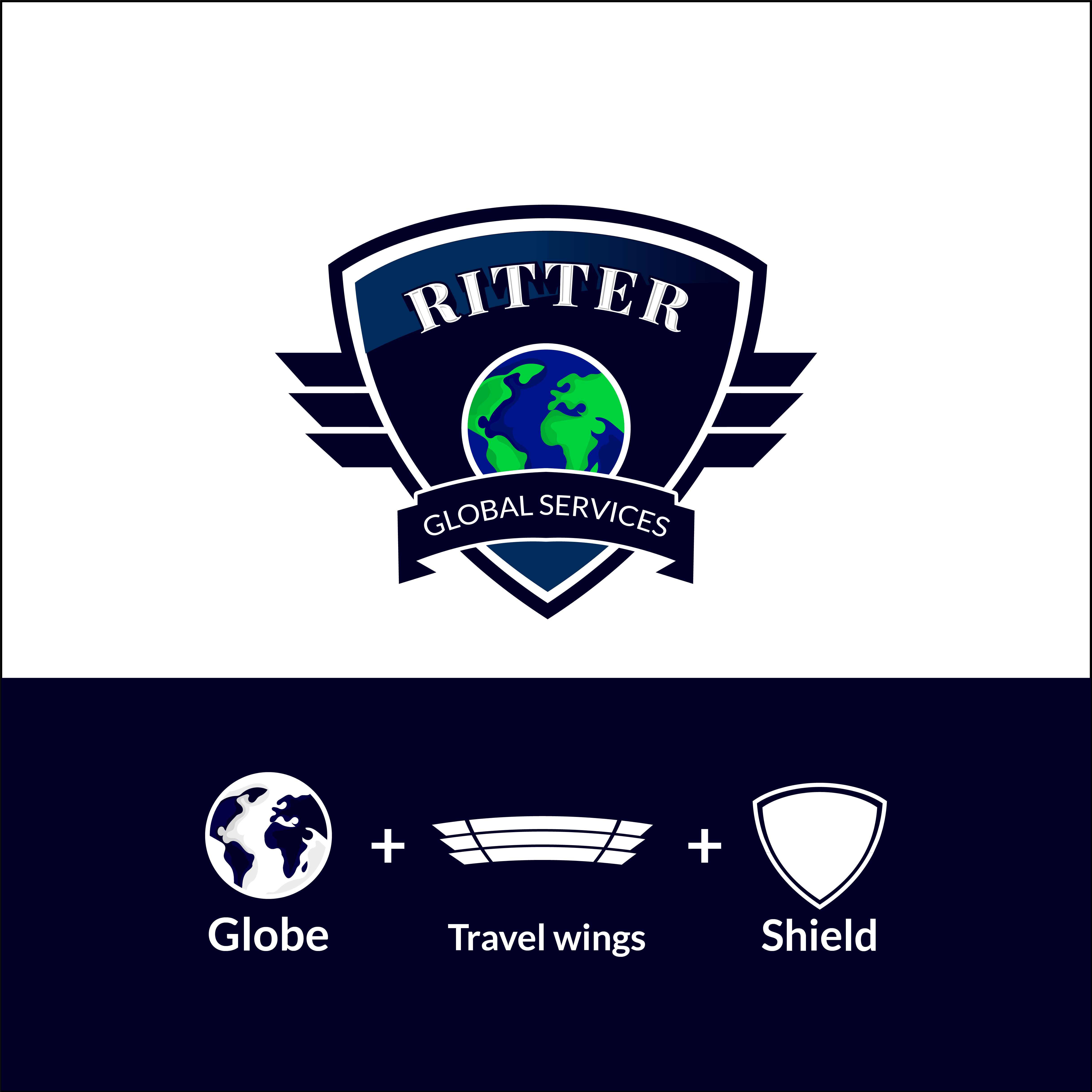 Logo Design by Qadri Graphix for RITTER GLOBAL SERVICES GmbH | Design #35224119