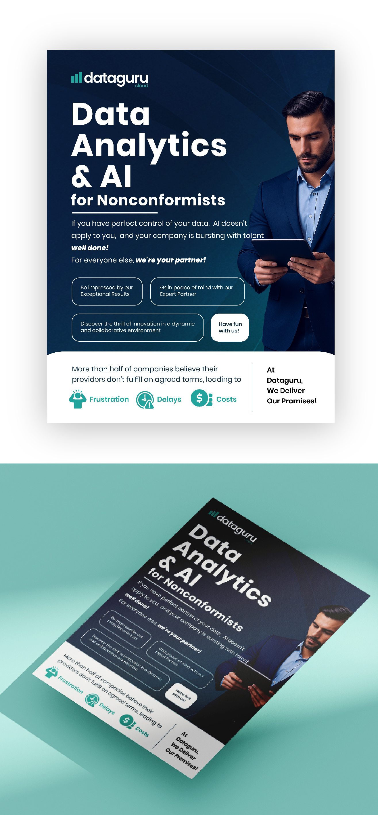 Flyer Design by Waseem M.Ashraf for DATAGURU TECHNOLOGIES, SL | Design #35188875