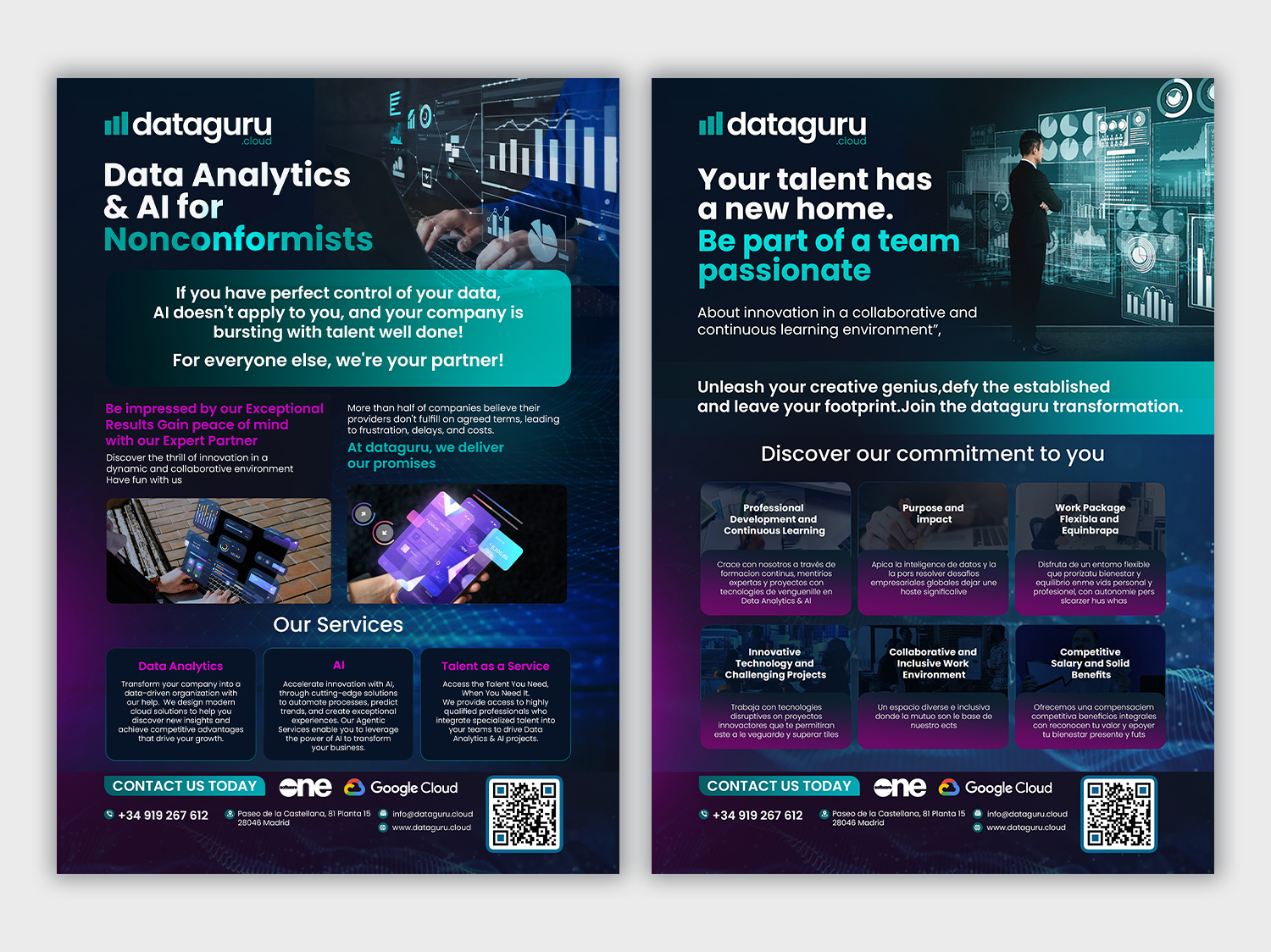 Flyer-Design von debdesign für DATAGURU TECHNOLOGIES, SL | Design #35218557