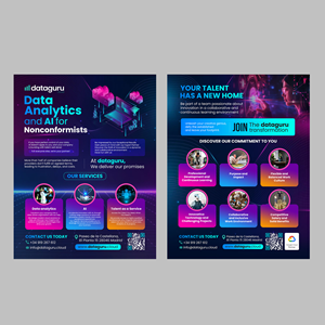 Flyer Design by debdesign for DATAGURU TECHNOLOGIES, SL | Design: #35218617