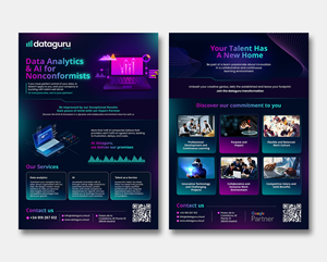 Flyer Design by debdesign for DATAGURU TECHNOLOGIES, SL | Design: #35218635