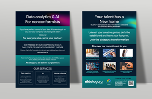 Flyer Design by DIGIPIX for DATAGURU TECHNOLOGIES, SL | Design: #35219363