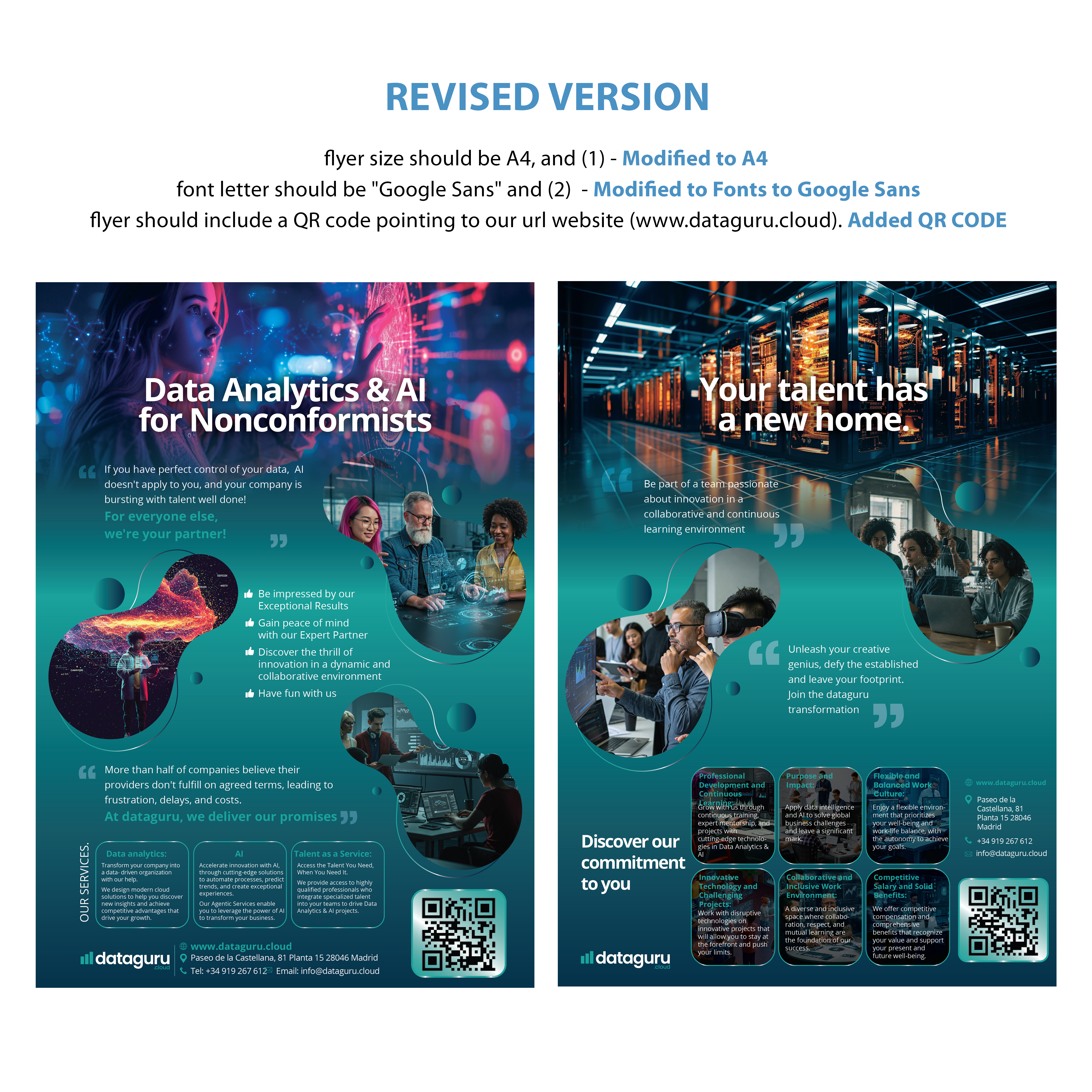 Flyer Design by svkreatives for DATAGURU TECHNOLOGIES, SL | Design #35205390