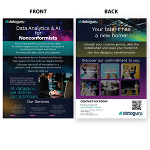 Flyer-Design von svkreatives für DATAGURU TECHNOLOGIES, SL | Design: #35223732