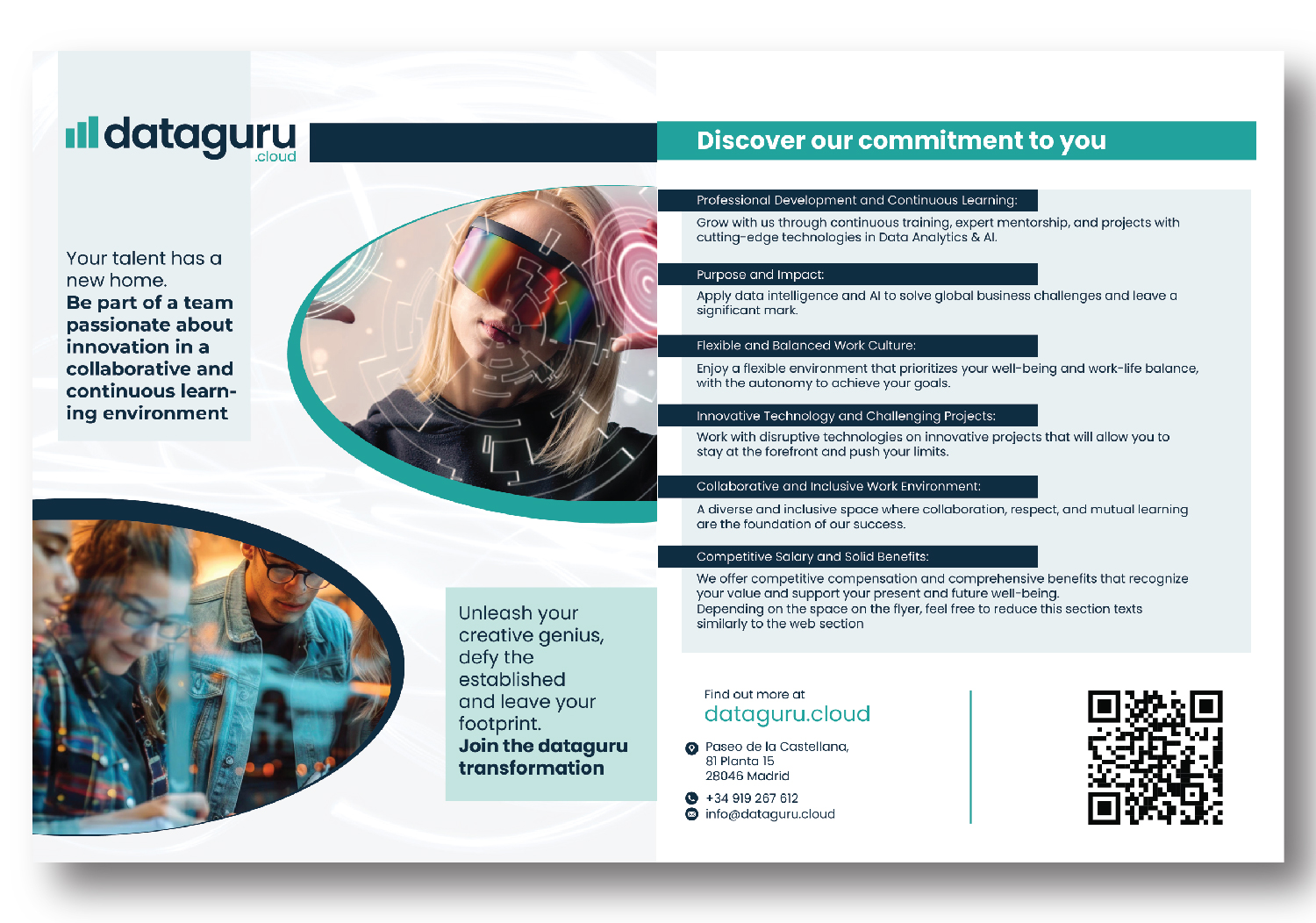 Flyer Design by Maxo-Biz for DATAGURU TECHNOLOGIES, SL | Design #35189252