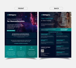 Flyer Design by ZD STUDIO for DATAGURU TECHNOLOGIES, SL | Design #35215523