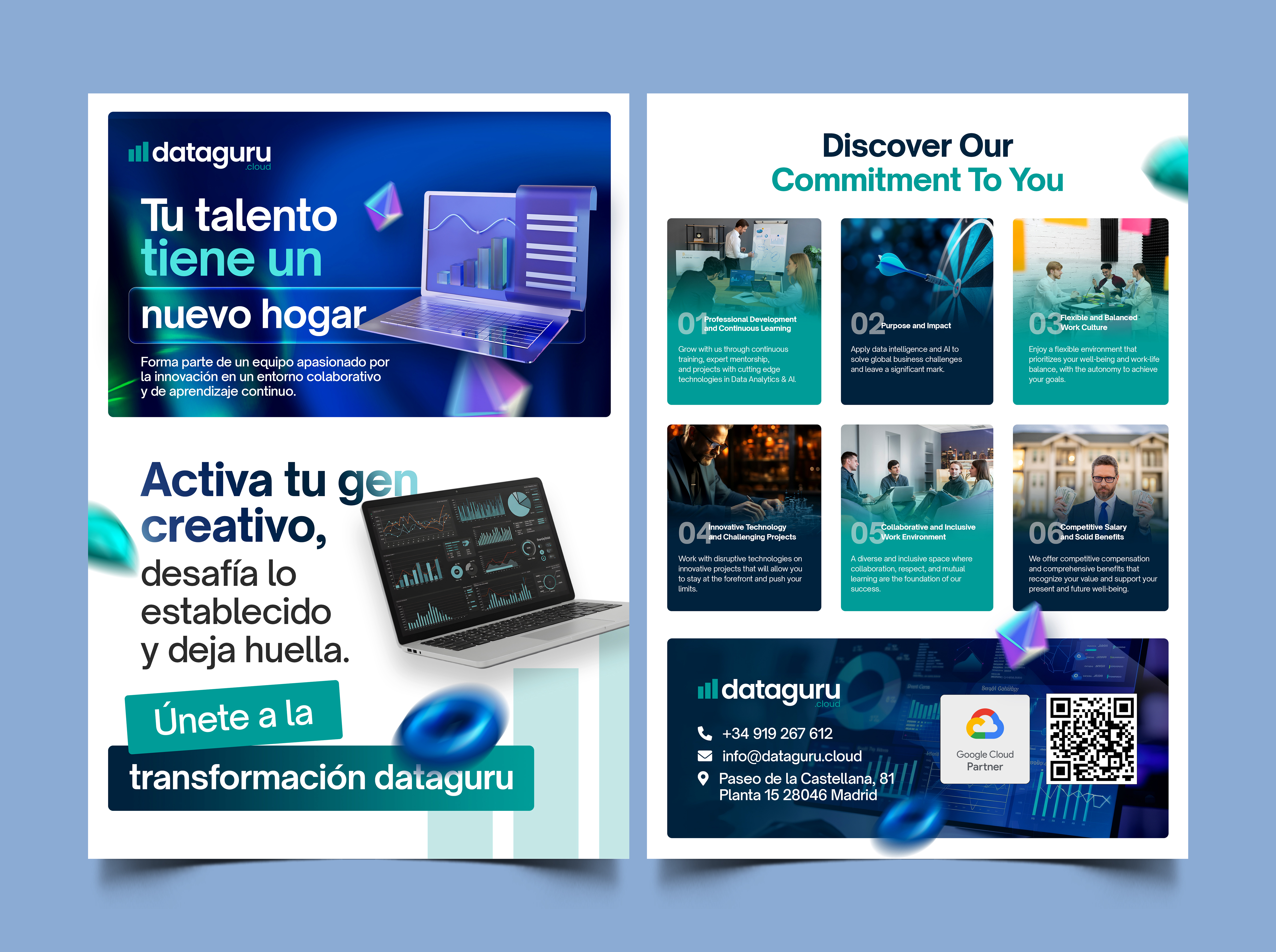 Design de Flyer par Graphic Guy pour DATAGURU TECHNOLOGIES, SL | Design #35204885