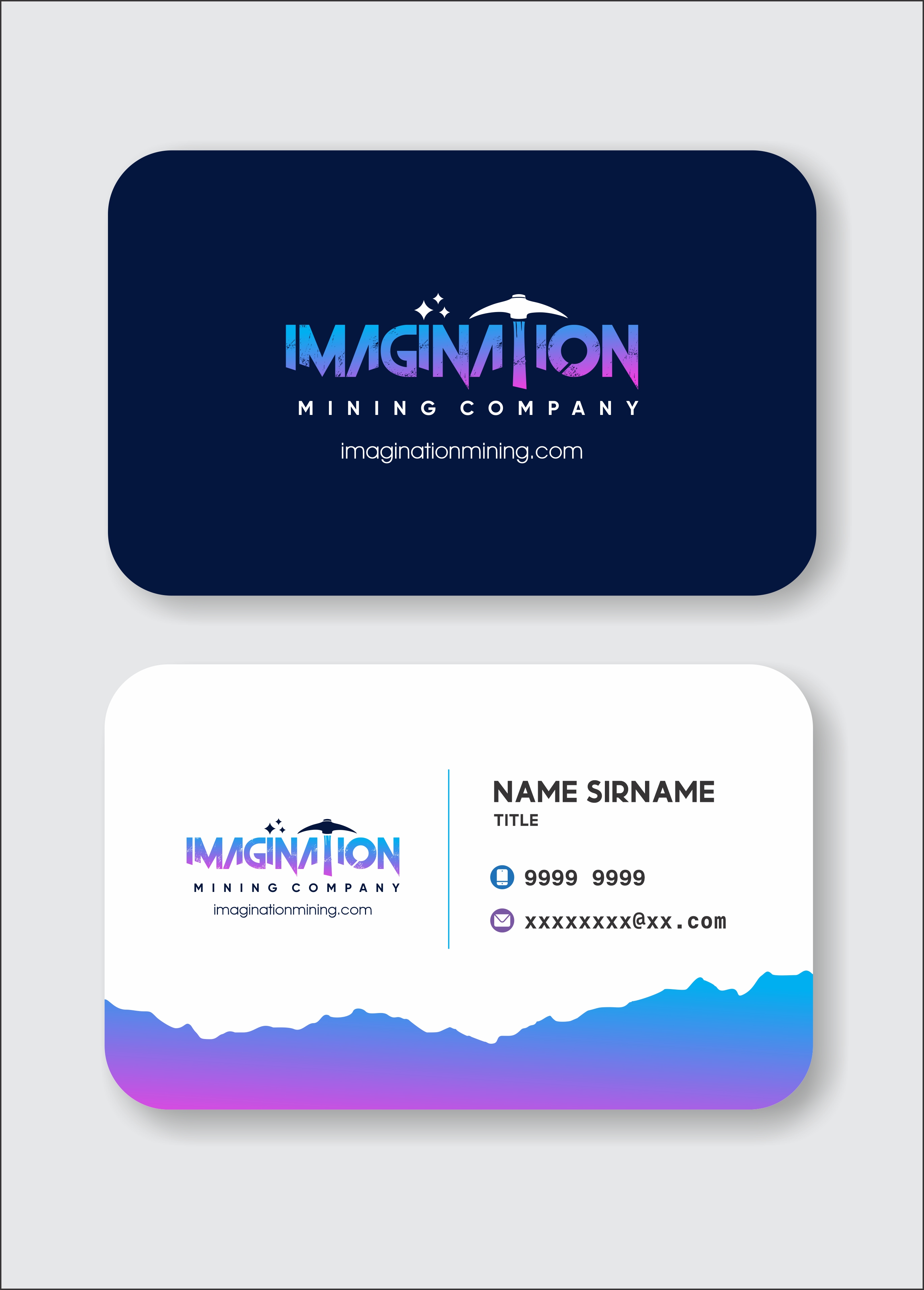 Business Card Design by darshan Arts for Imagination Mining Company | Design #35204369