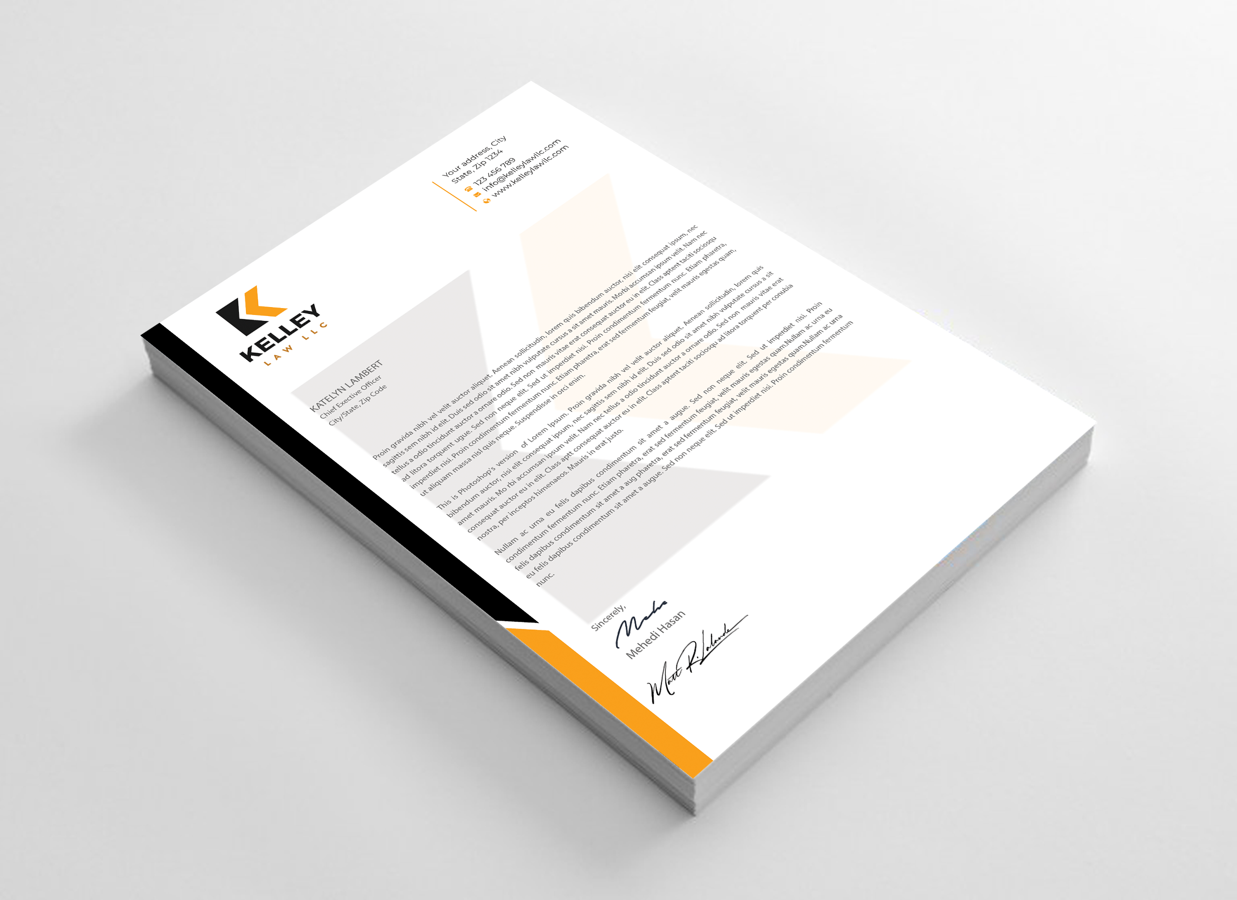 Stationery Design by Expert Bappy for this project | Design #35201495
