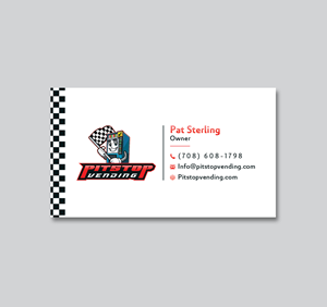 Business Card Design by Creative Moon Design for Pitstop Vending LLC  | Design: #35195689