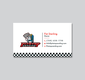 Business Card Design by Creative Moon Design for Pitstop Vending LLC  | Design: #35195701