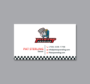 Business Card Design by Creative Moon Design for Pitstop Vending LLC  | Design: #35195760