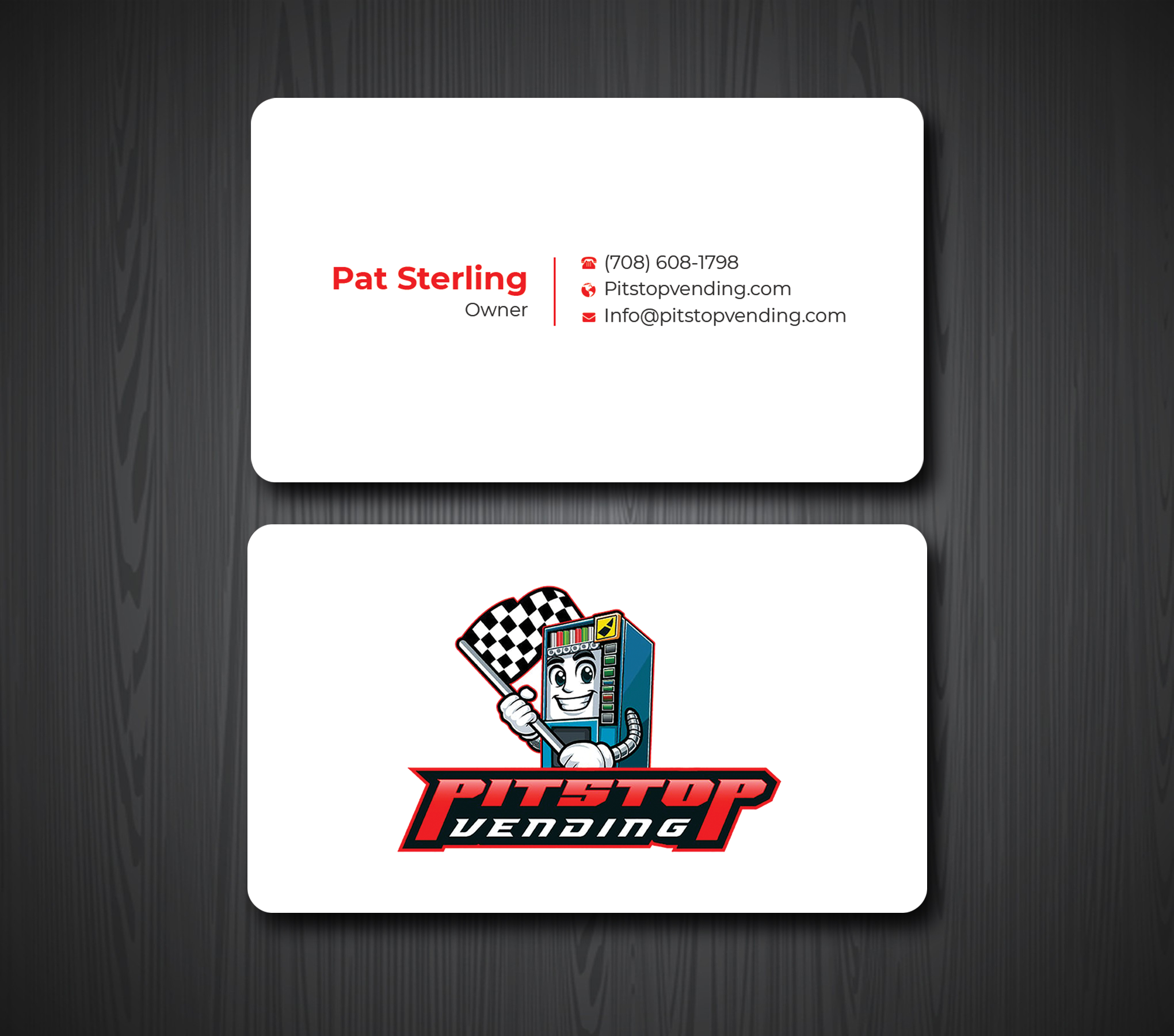 Business Card Design by Expert Bappy for Pitstop Vending LLC  | Design #35196417