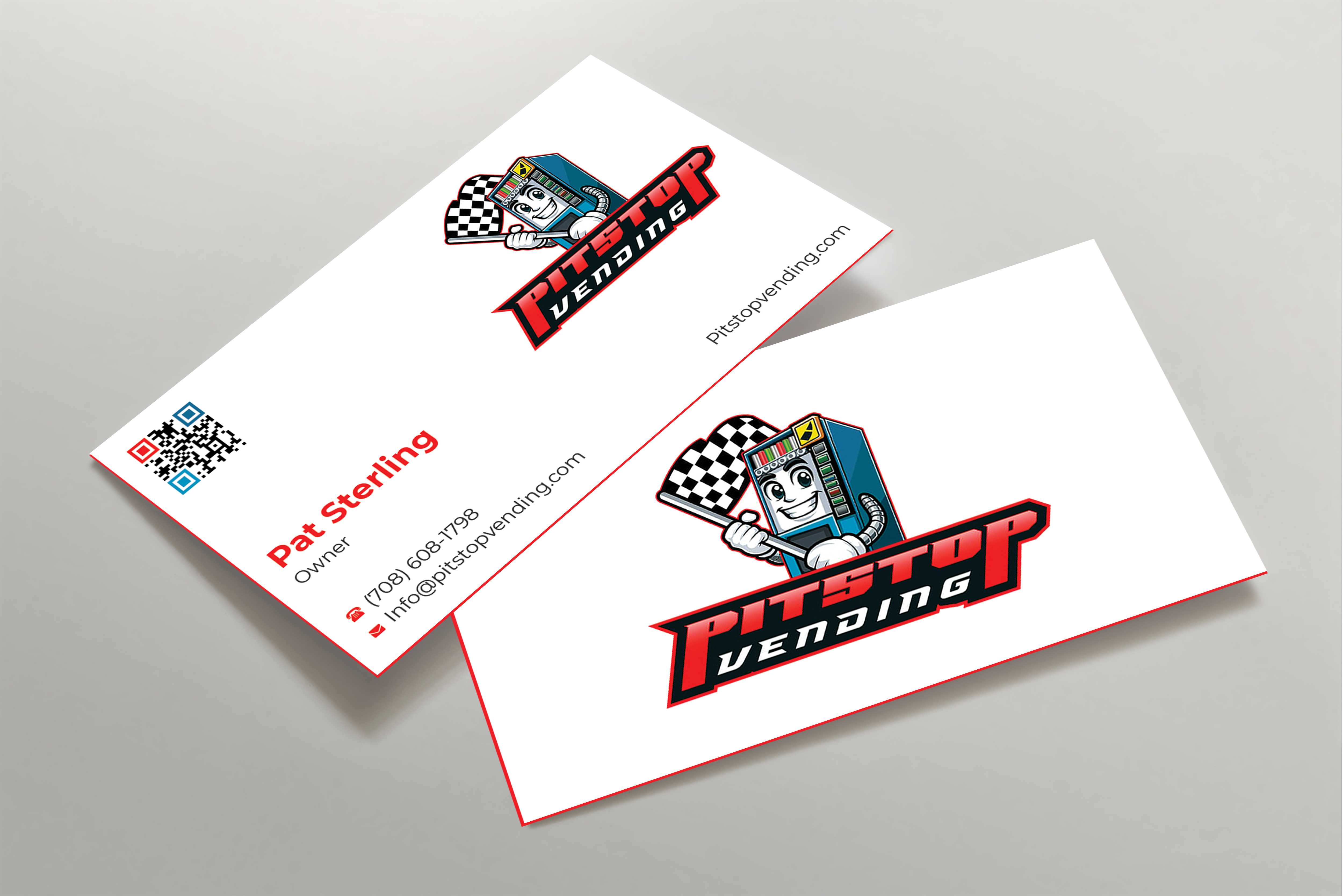 Business Card Design by Expert Bappy for Pitstop Vending LLC  | Design #35213303