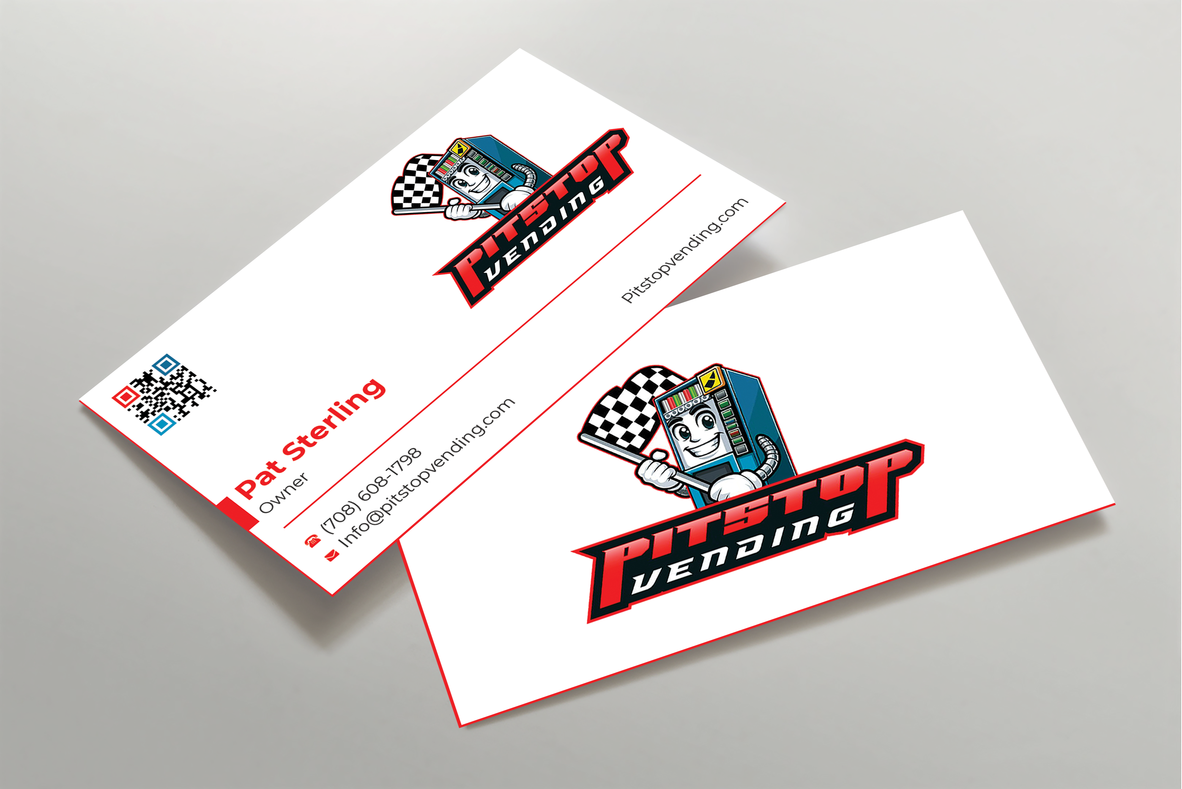 Business Card Design by Expert Bappy for Pitstop Vending LLC  | Design #35213308
