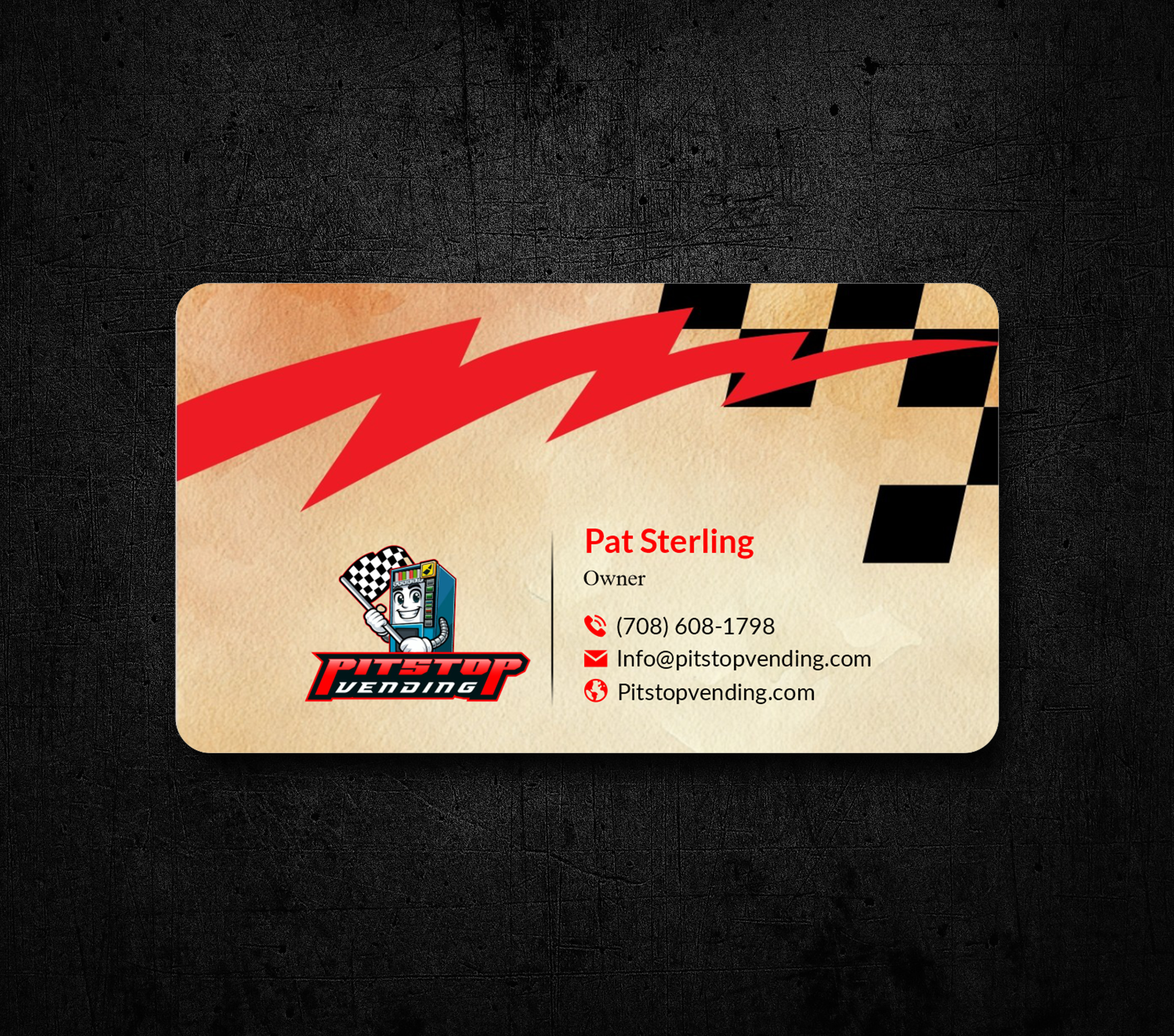 Business Card Design by JS Desiger for Pitstop Vending LLC  | Design #35196886
