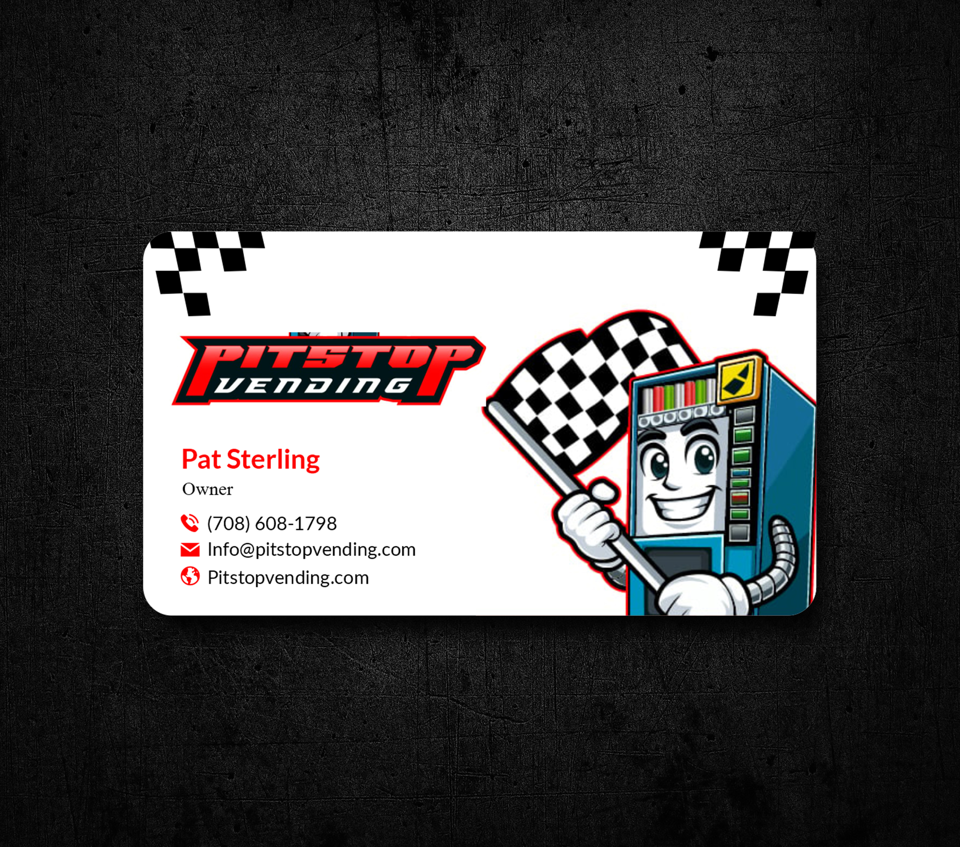 Business Card Design by JS Desiger for Pitstop Vending LLC  | Design #35197083