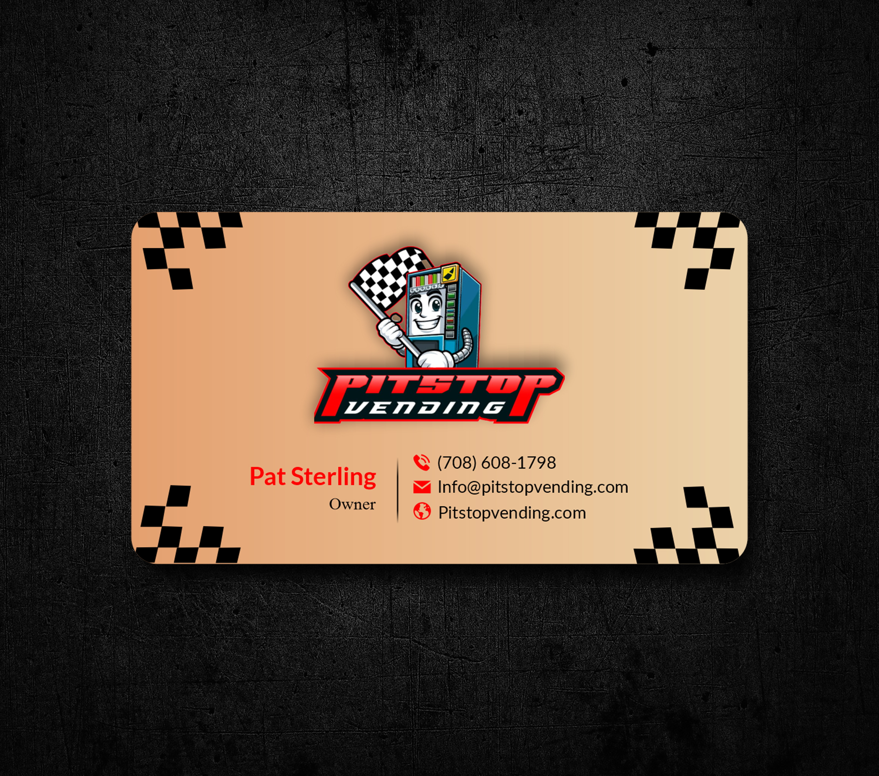 Business Card Design by JS Desiger for Pitstop Vending LLC  | Design #35197126