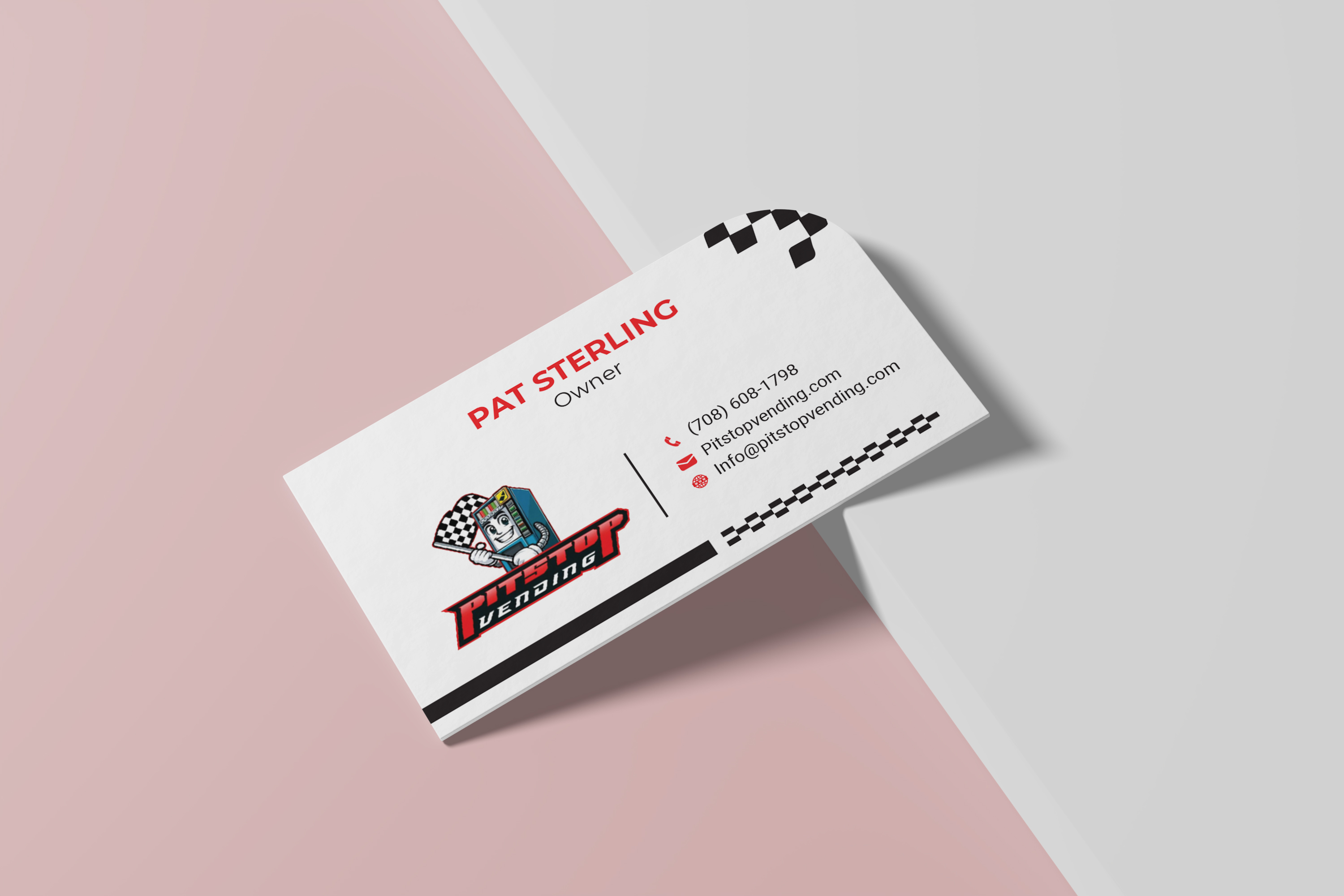 Design de Carte de Visite par Nadirashakil pour Pitstop Vending LLC  | Design #35214582