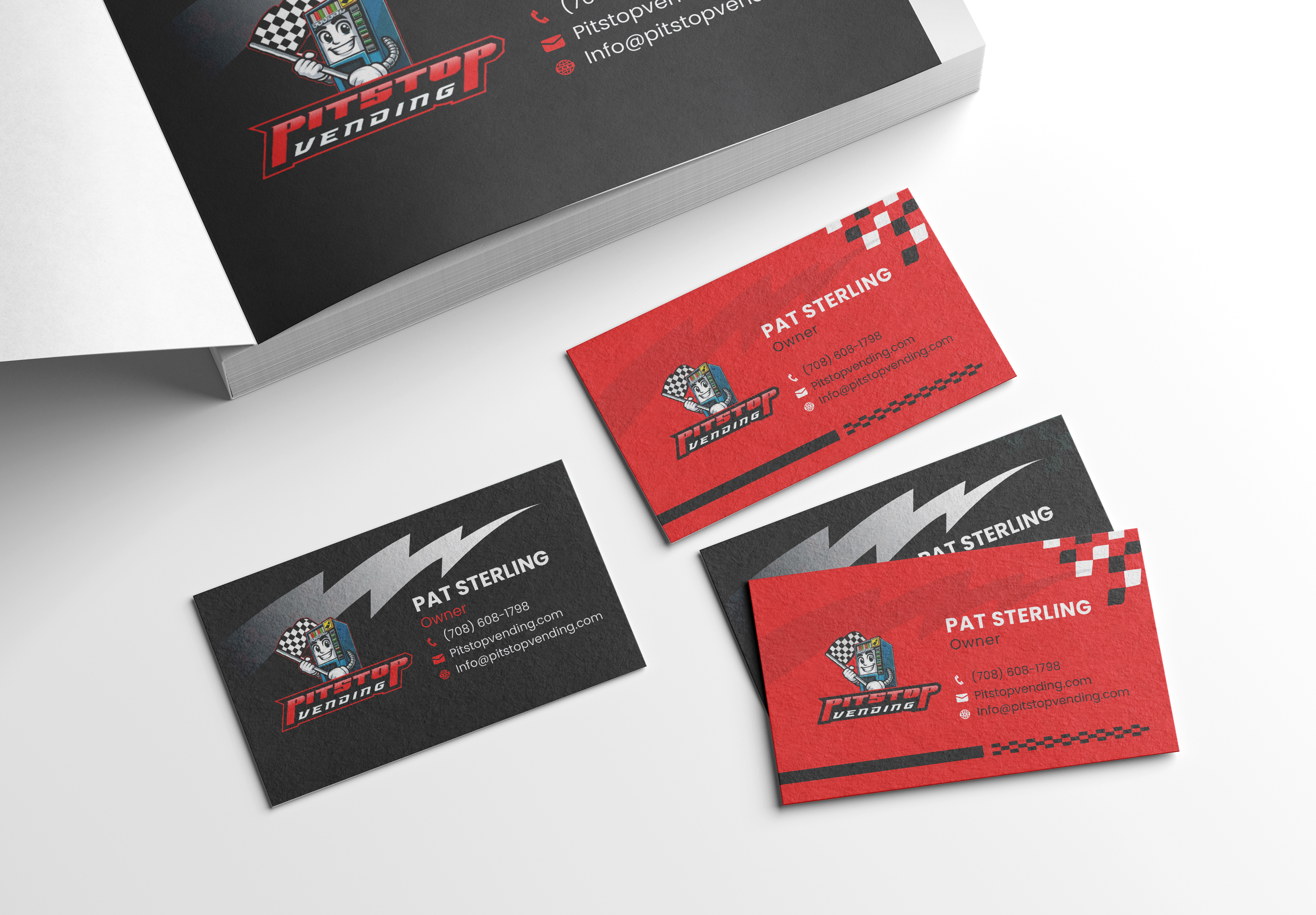 Design de Carte de Visite par Nadirashakil pour Pitstop Vending LLC  | Design #35218442