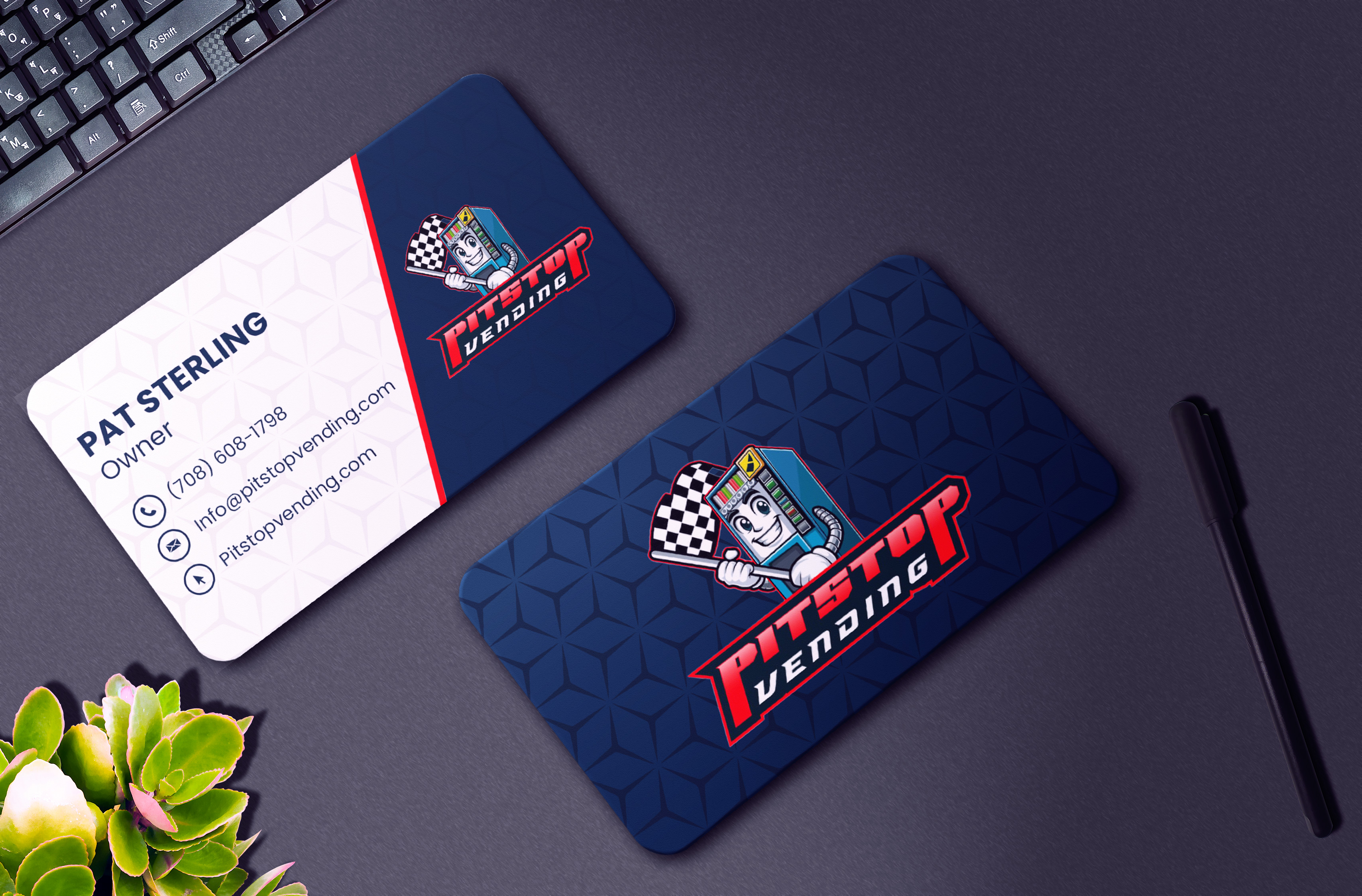 Design de Carte de Visite par Om Web Solutions pour Pitstop Vending LLC  | Design #35212808