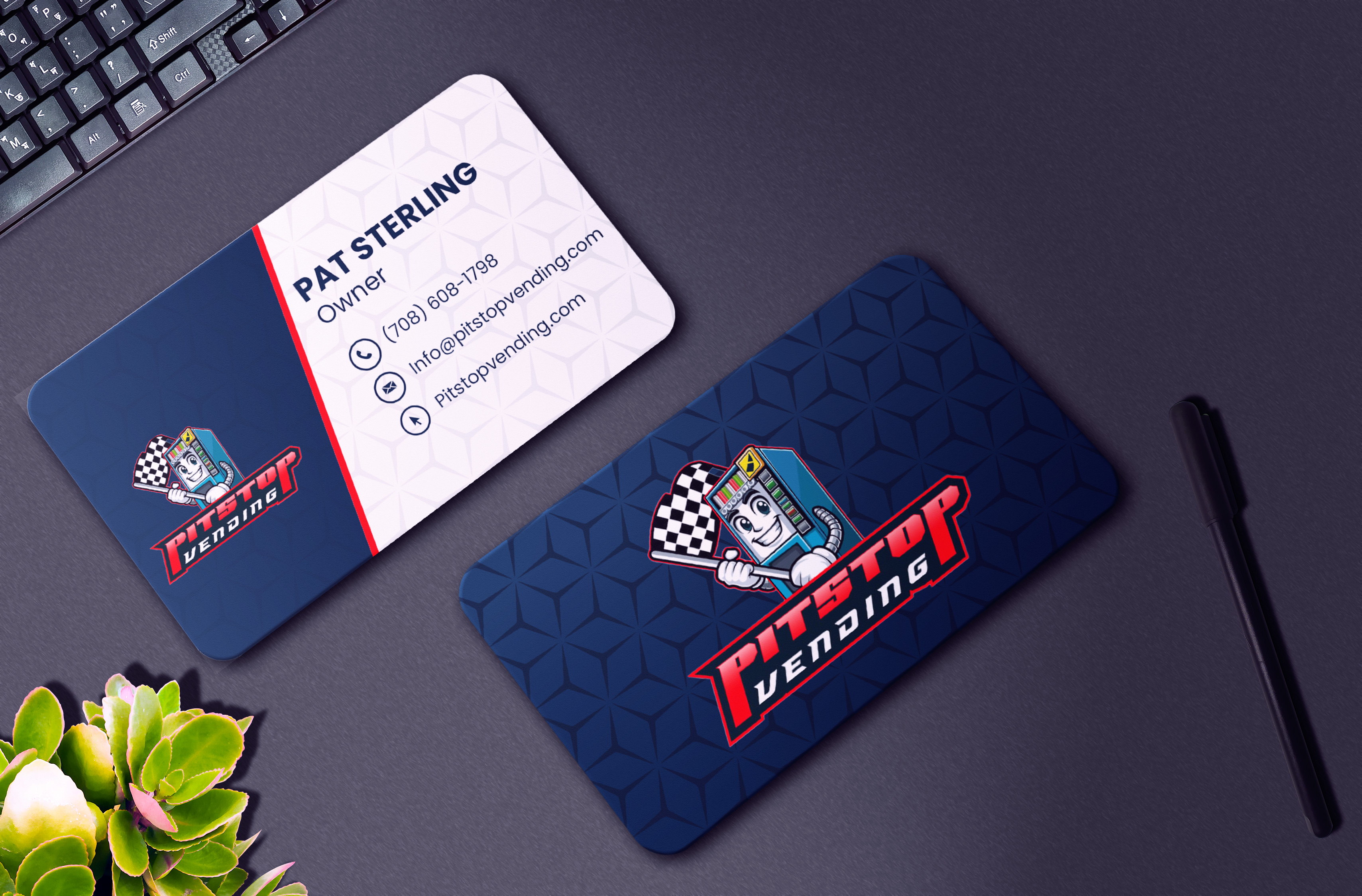Design de Carte de Visite par Om Web Solutions pour Pitstop Vending LLC  | Design #35213619