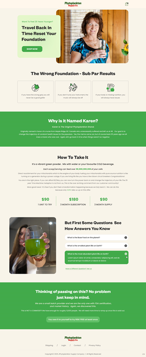 Web Design by pb for Phytoplankton Solutions Inc | Design: #35213093