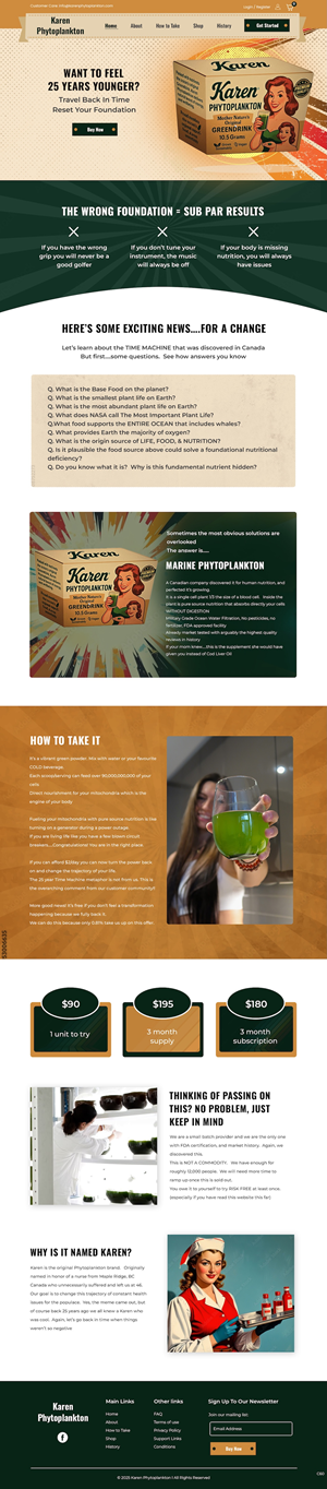 Web Design by pb for Phytoplankton Solutions Inc | Design: #35220930