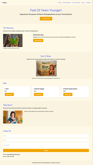 Web Design by Mukarram Haidari for Phytoplankton Solutions Inc | Design: #35199457