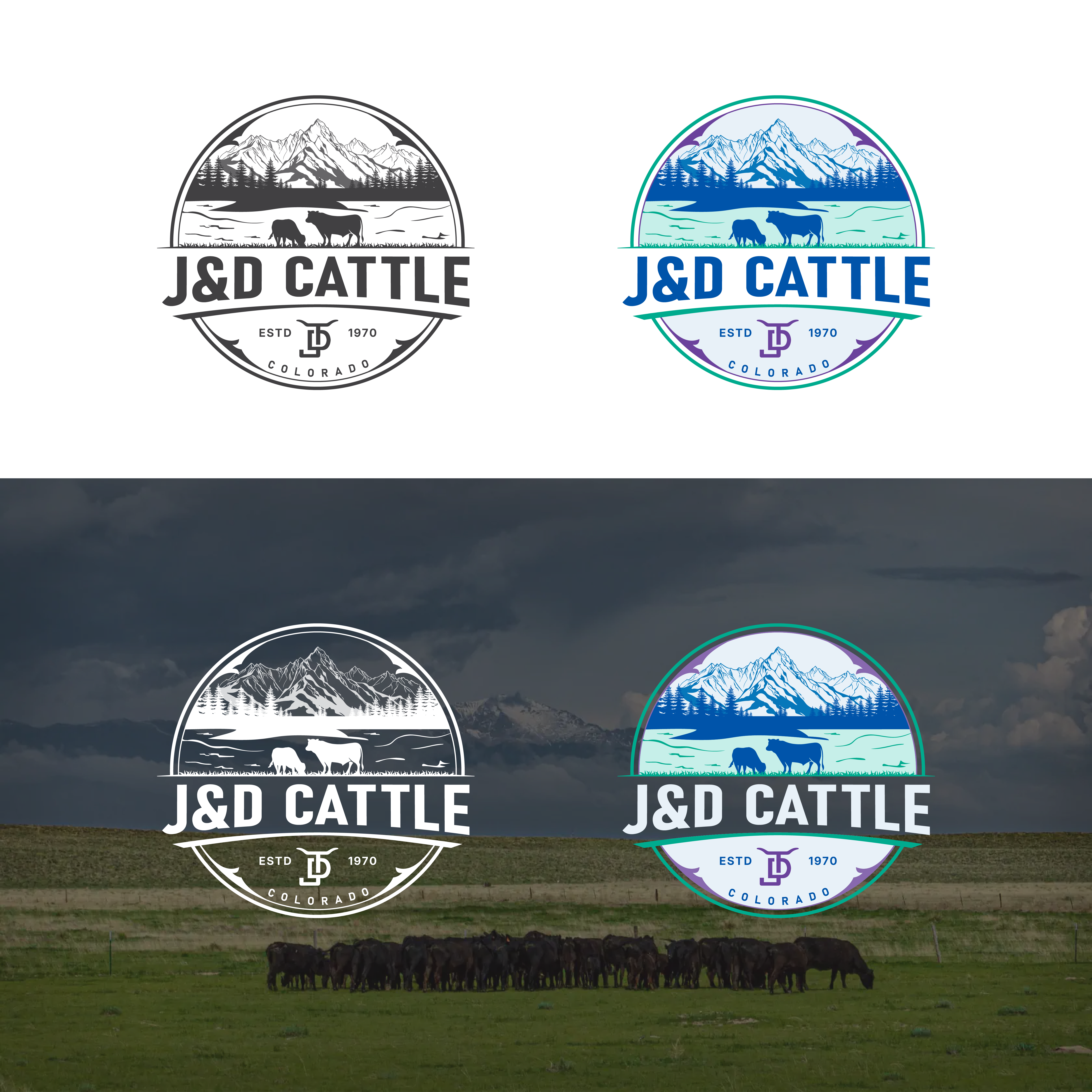Logo Design by TDAC for M2 Cattle LLC | Design #35215135