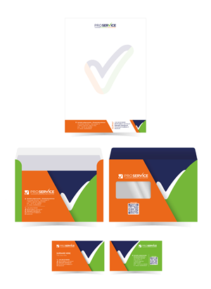 Stationery Design by Jose Lopez ( Verified Pro Designer ) for ProService | Design: #35205391