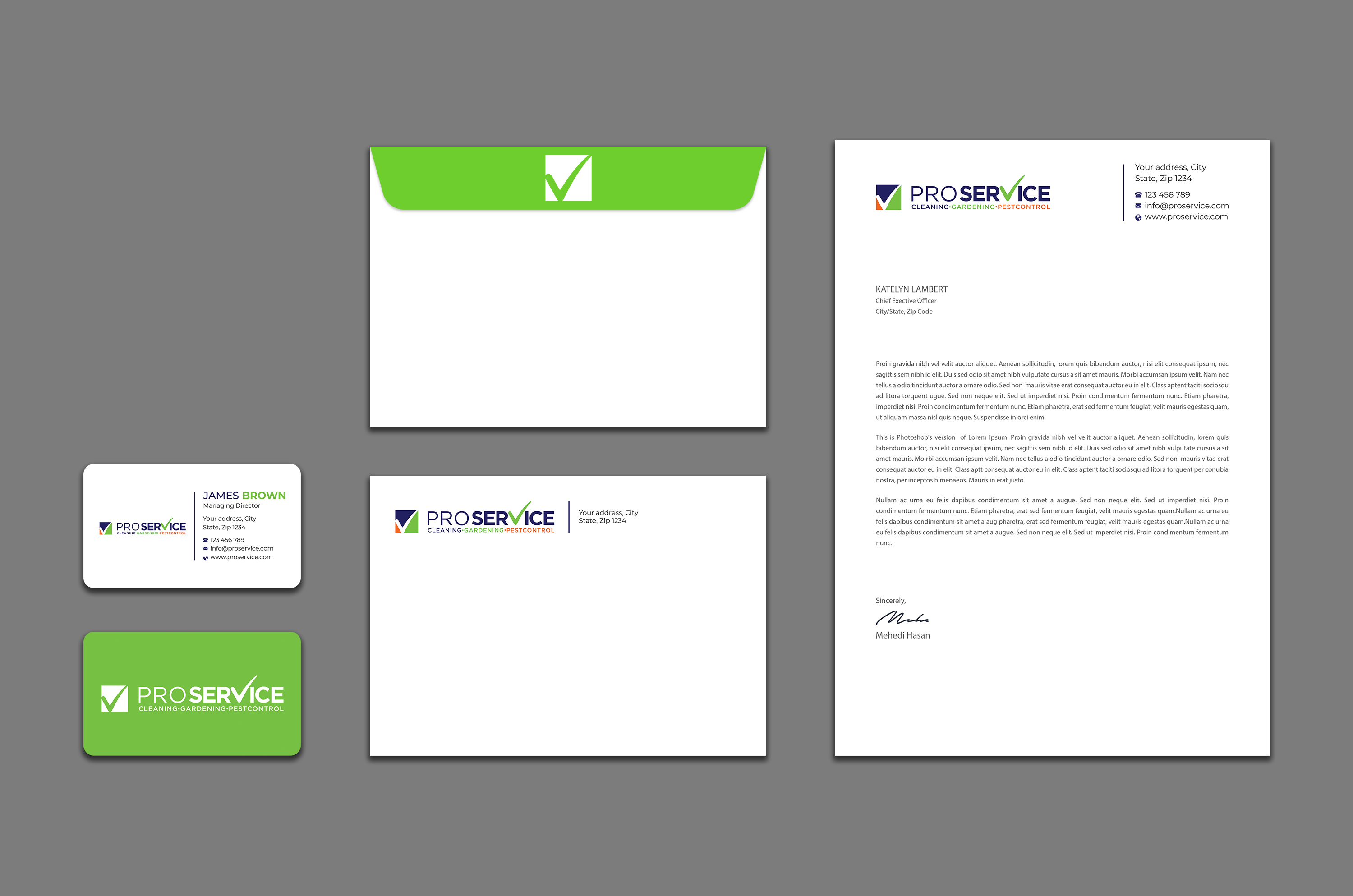 Stationery Design by Expert Bappy for ProService | Design #35198589