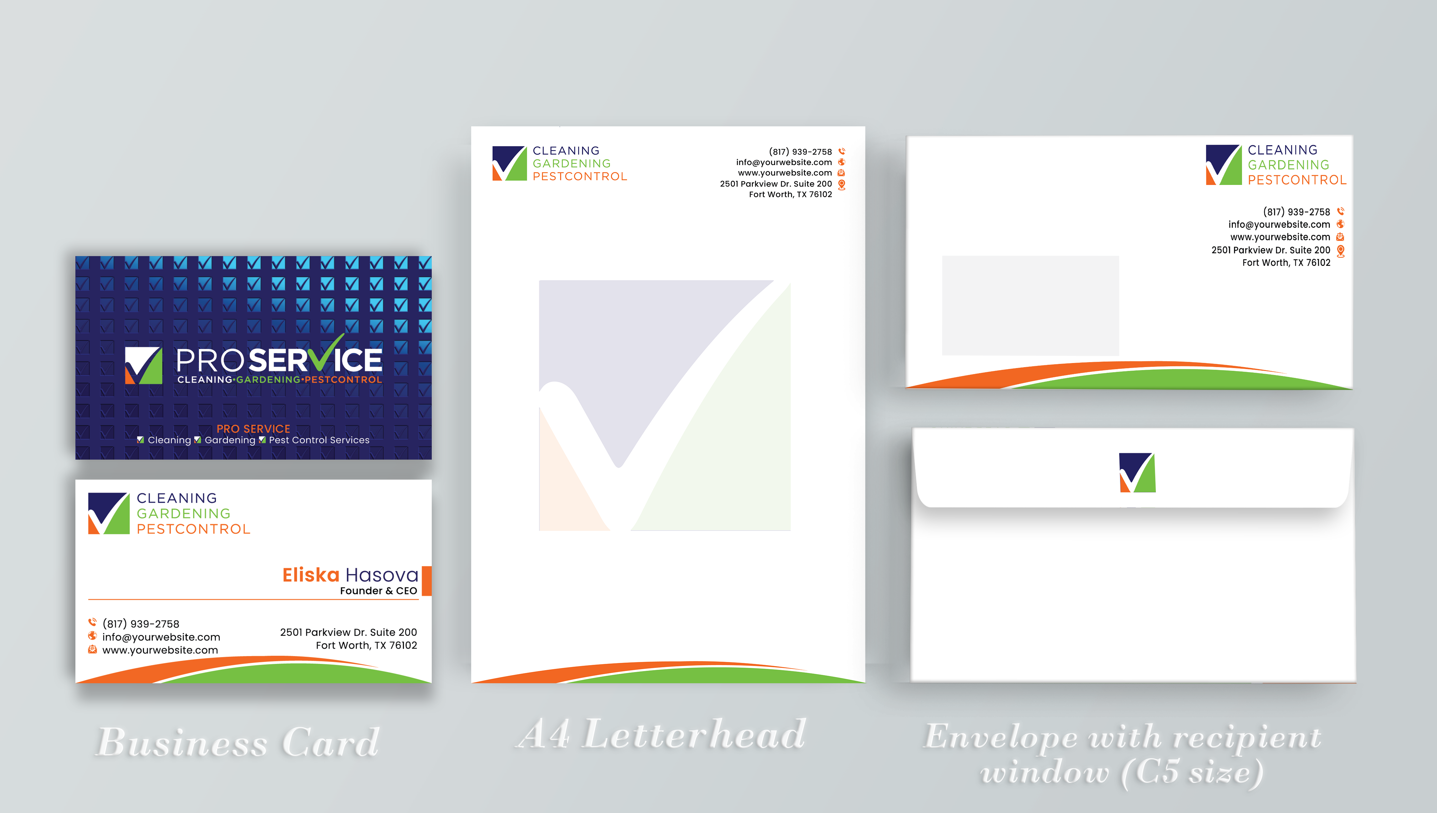 Stationery Design by DesignerShahadat for ProService | Design #35199718