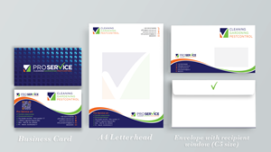Stationery Design by DesignerShahadat for ProService | Design: #35205825