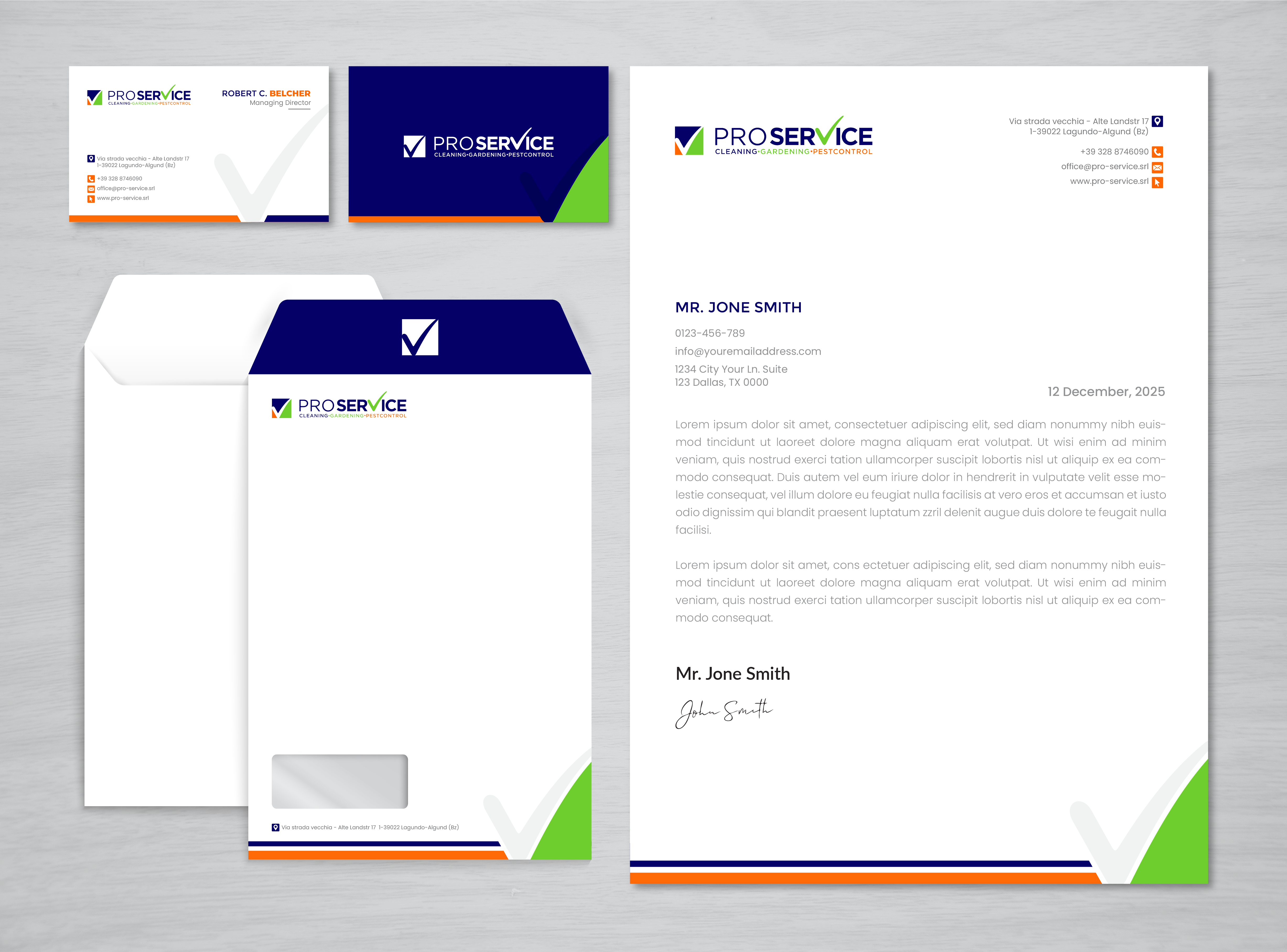 Stationery Design by artbitin for ProService | Design #35202337