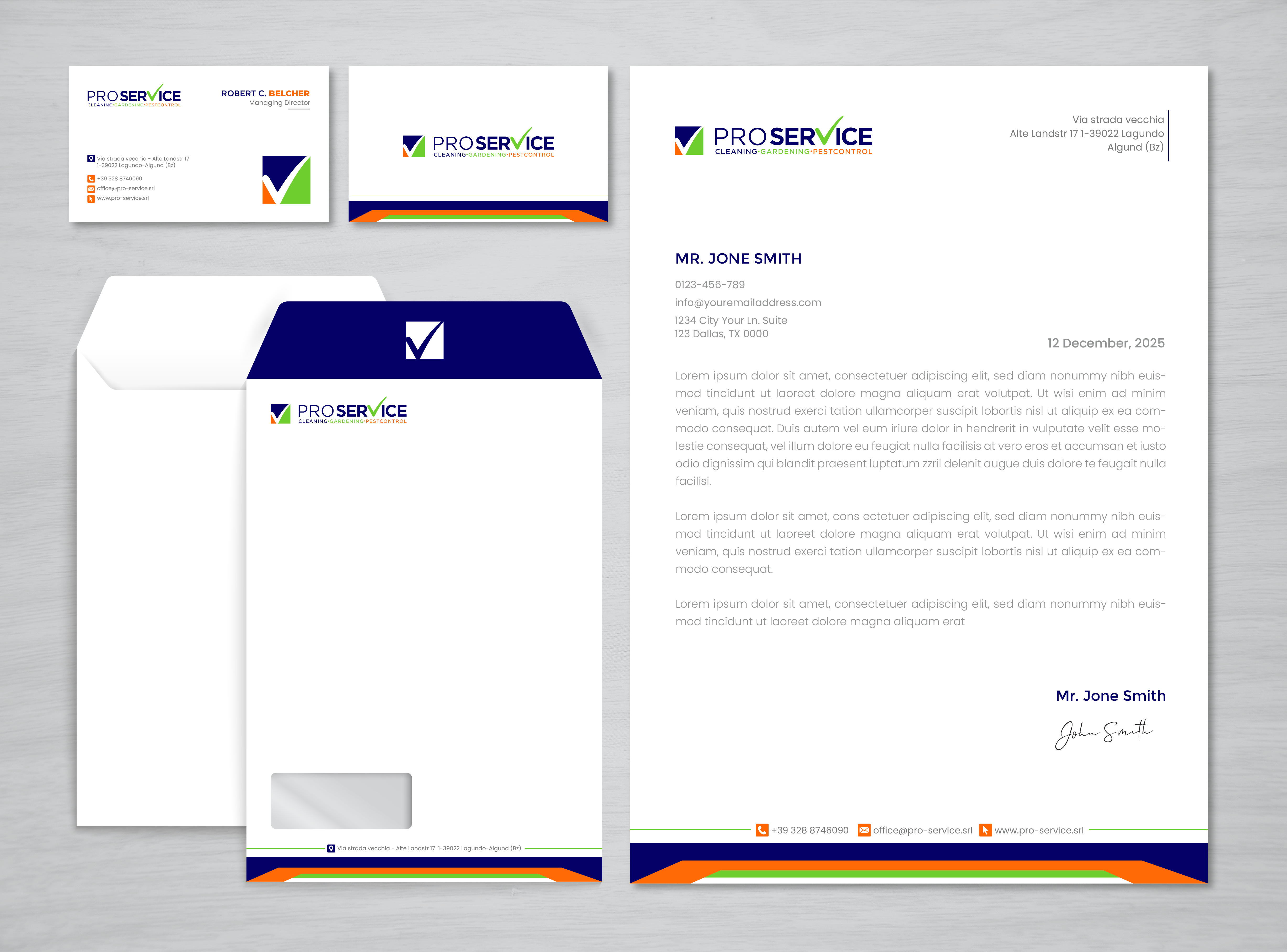 Stationery Design by artbitin for ProService | Design #35202338