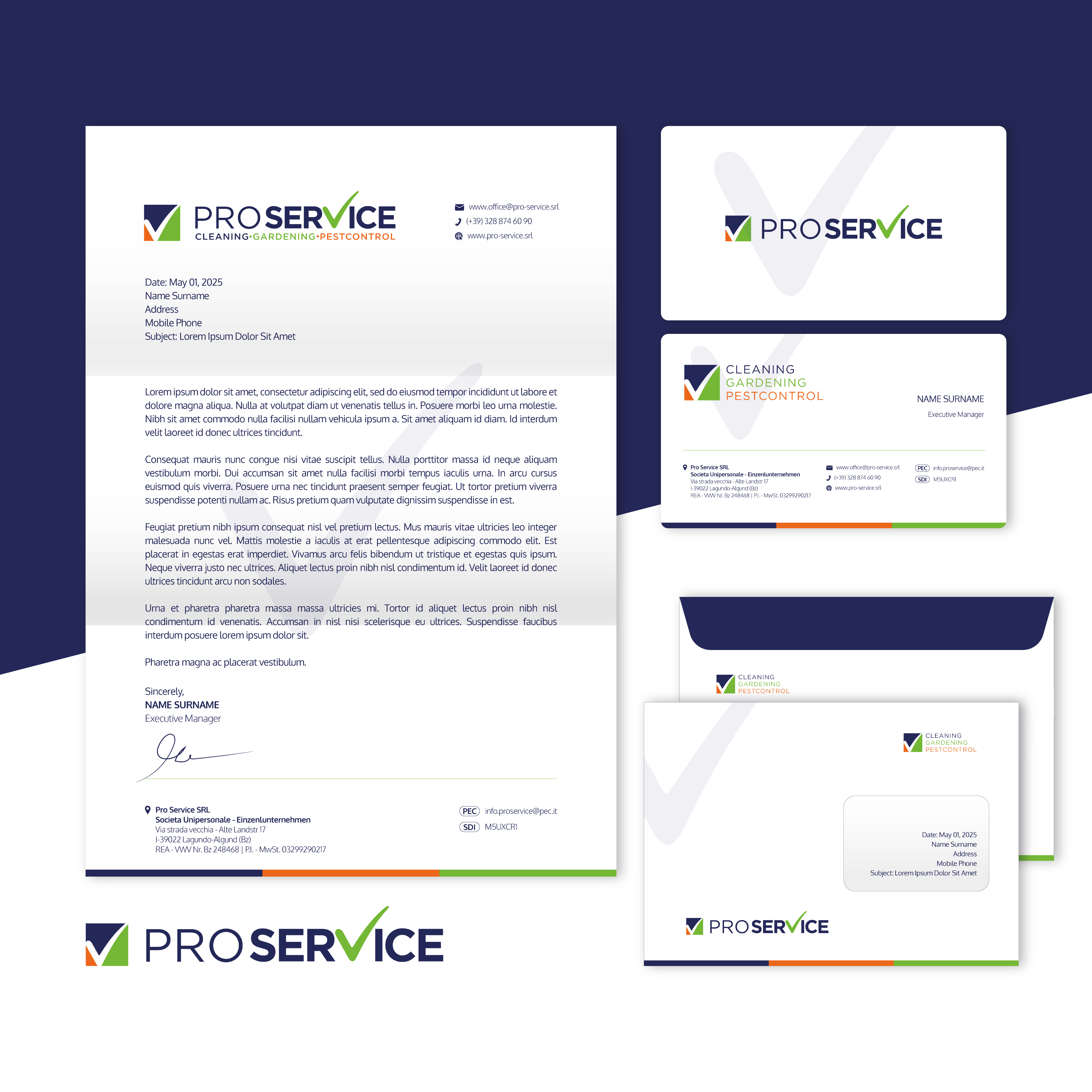 Stationery Design by Litadesign for ProService | Design #35222012