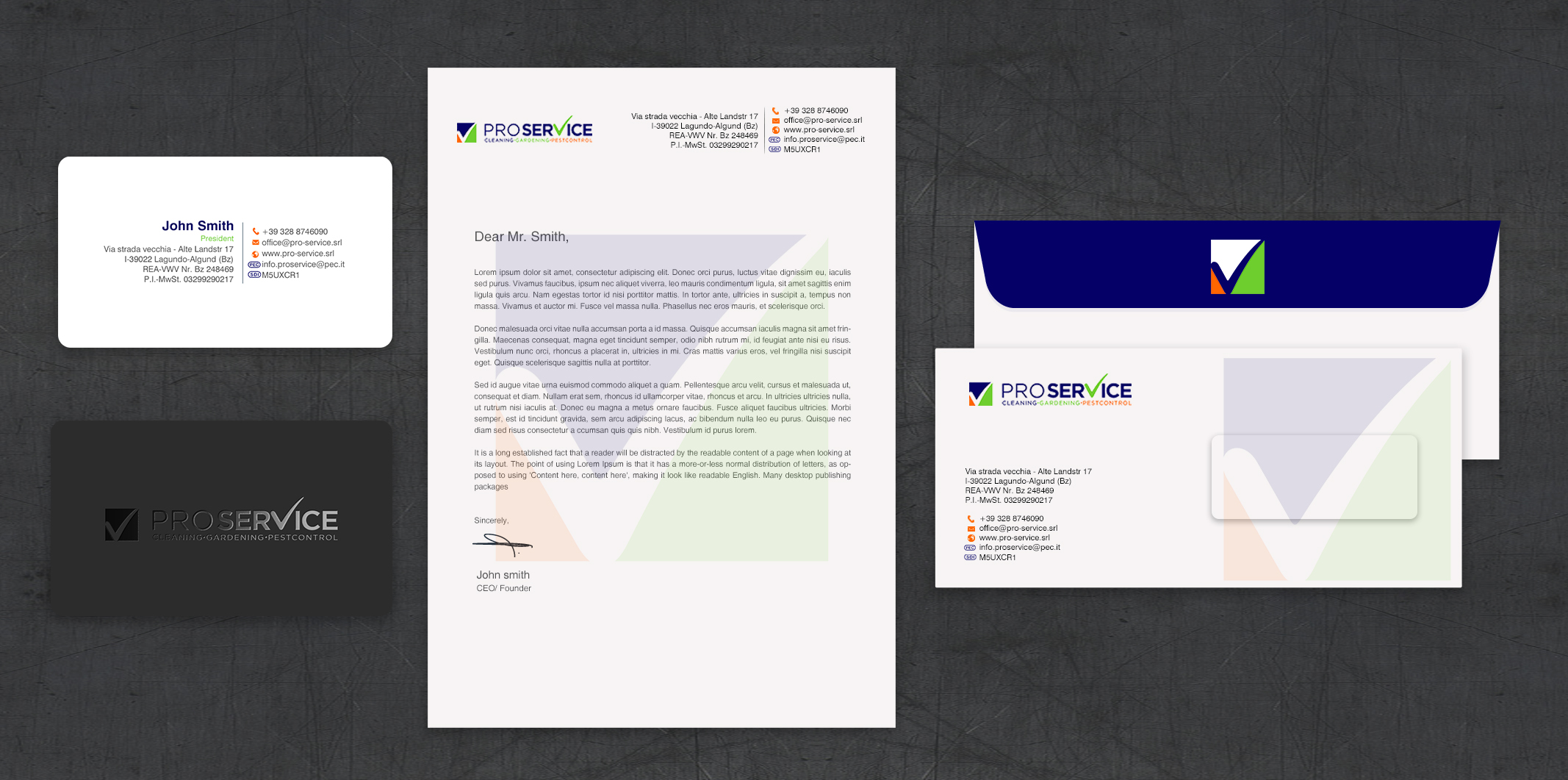 Stationery Design by chandrayaan.creative for ProService | Design #35218821