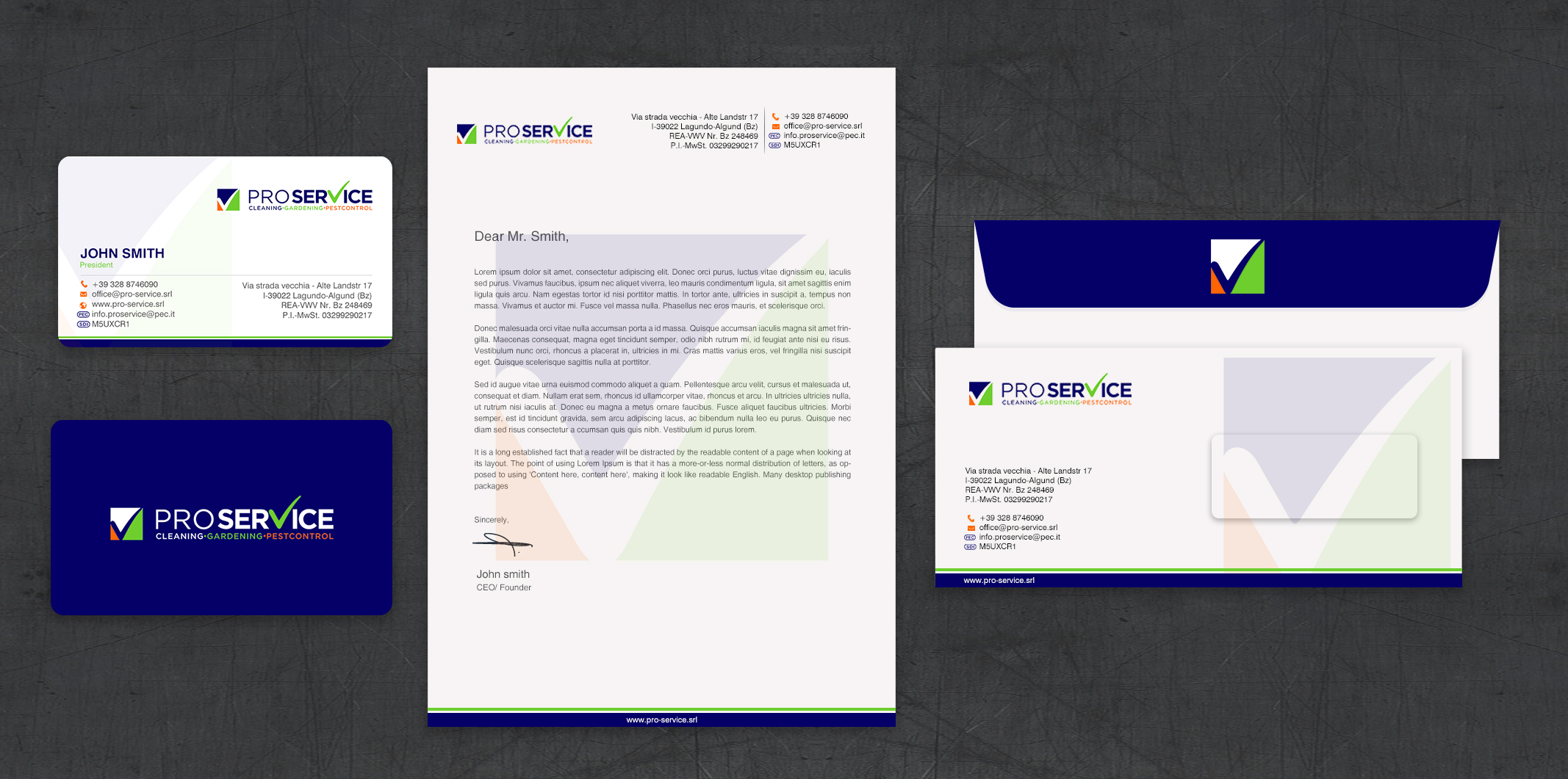 Stationery Design by chandrayaan.creative for ProService | Design #35218823