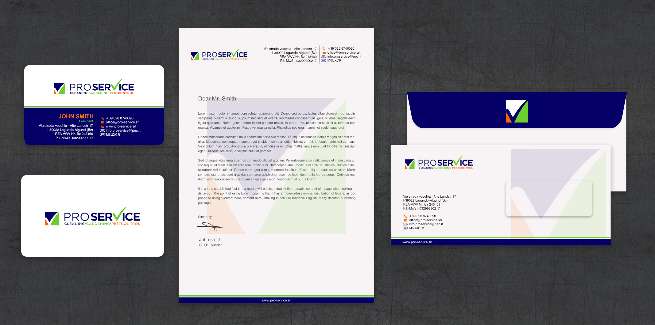 Stationery Design by chandrayaan.creative for ProService | Design #35218826