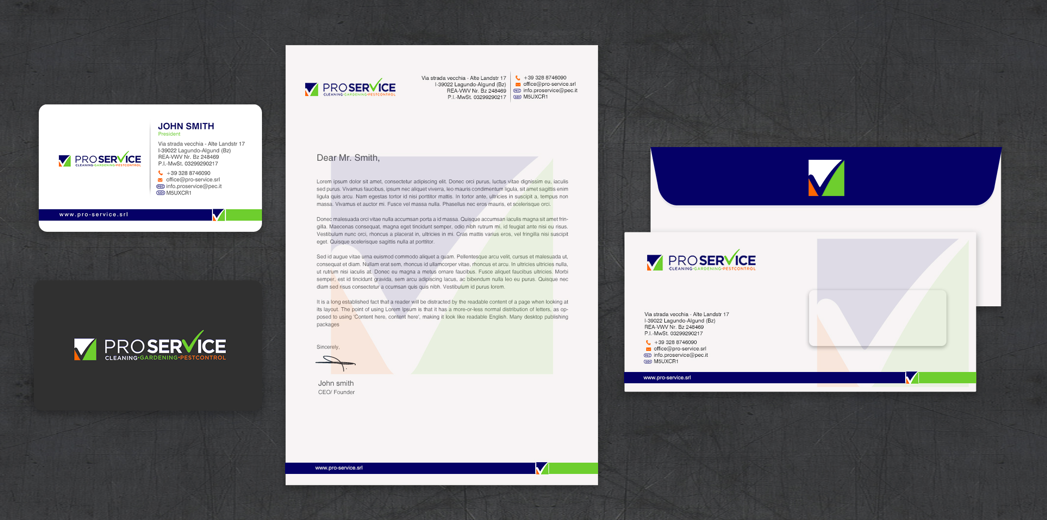 Stationery Design by chandrayaan.creative for ProService | Design #35218827