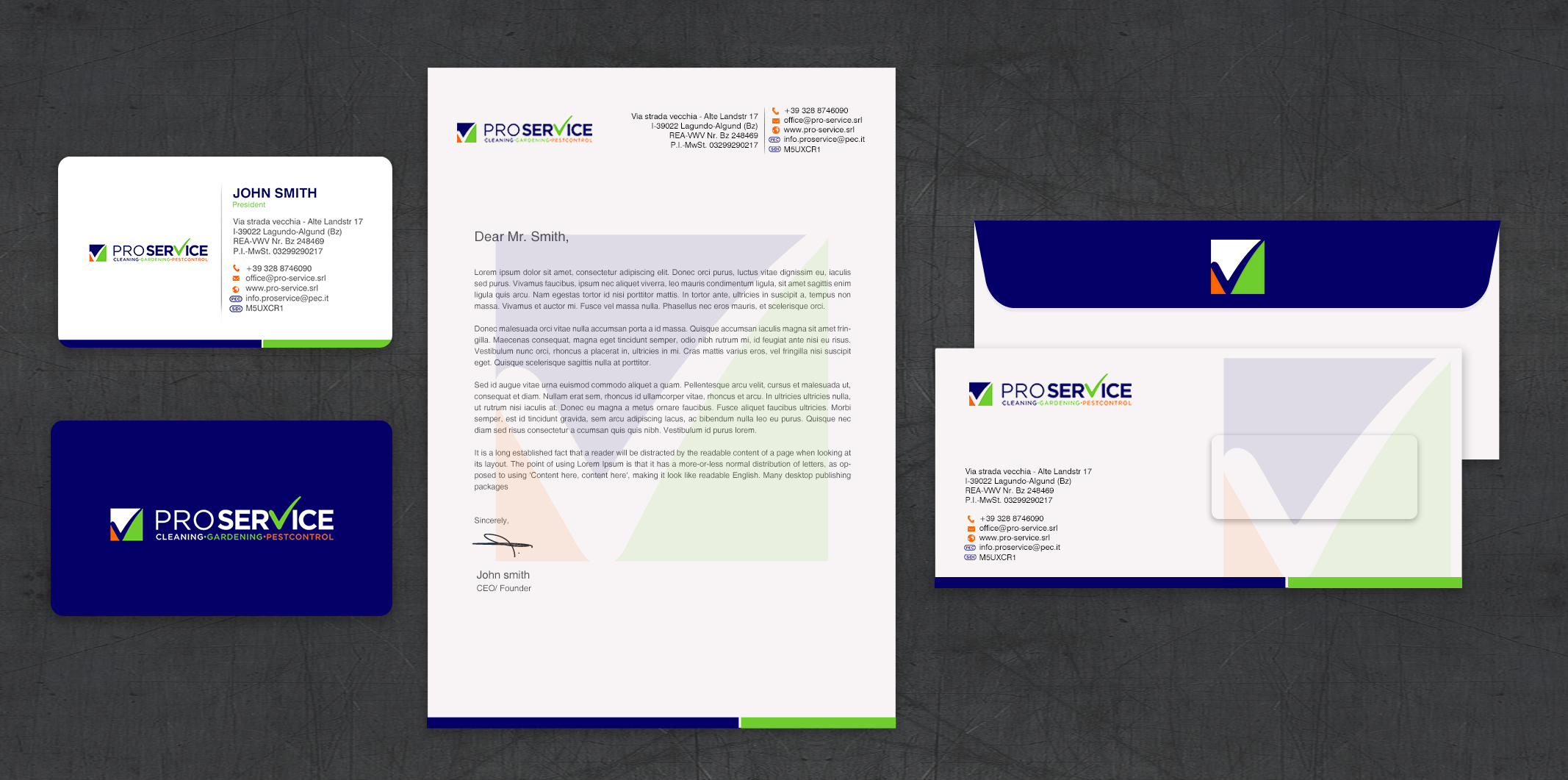 Stationery Design by chandrayaan.creative for ProService | Design #35218828