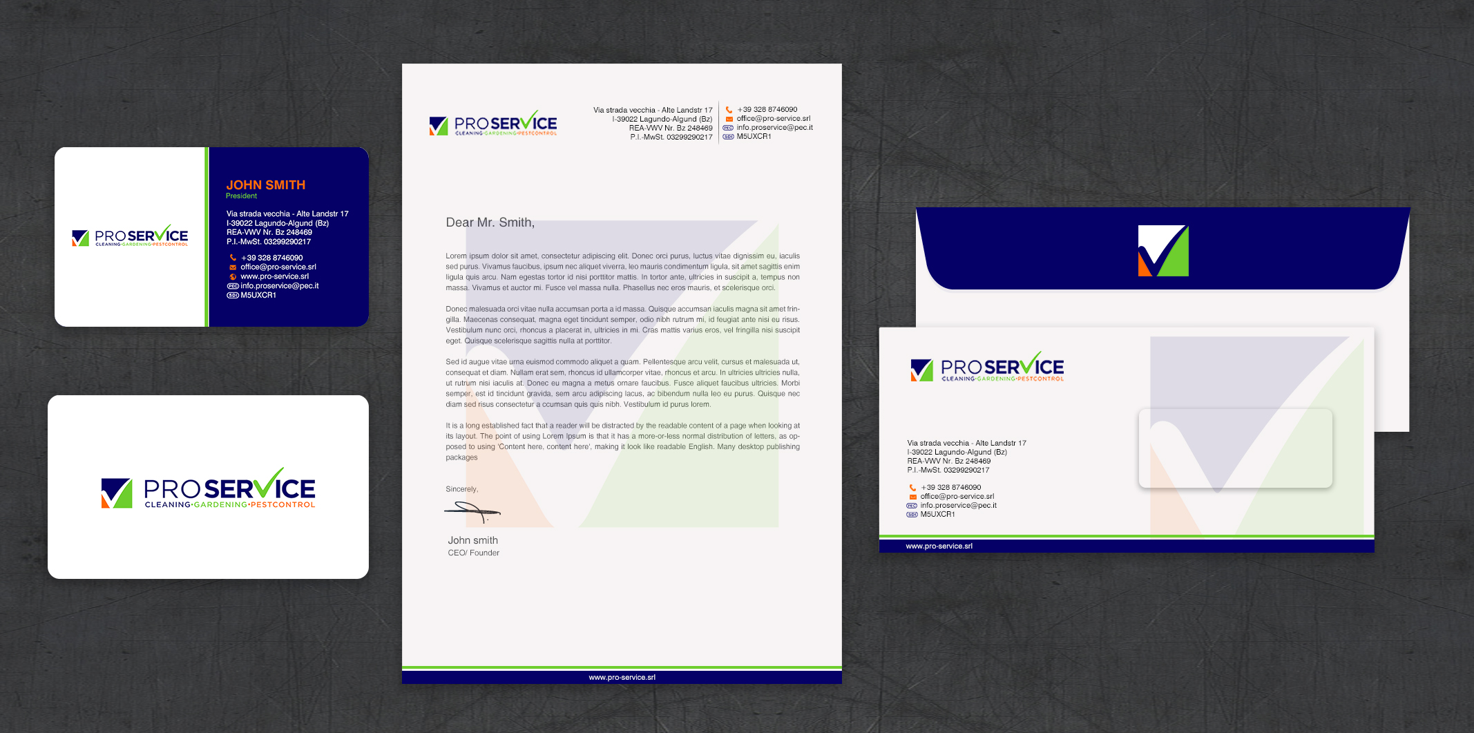 Stationery Design by chandrayaan.creative for ProService | Design #35218829