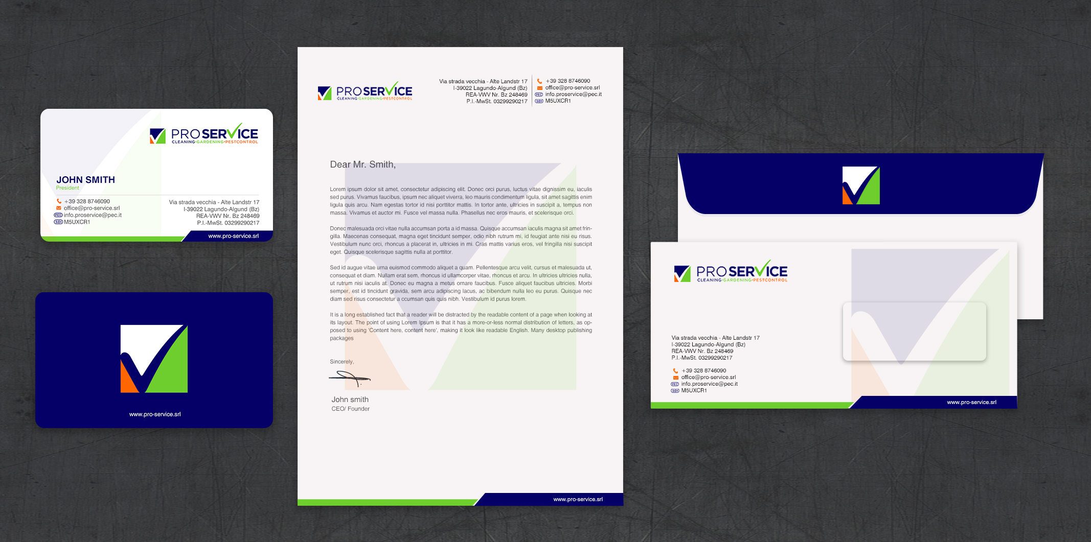 Stationery Design by chandrayaan.creative for ProService | Design #35218832